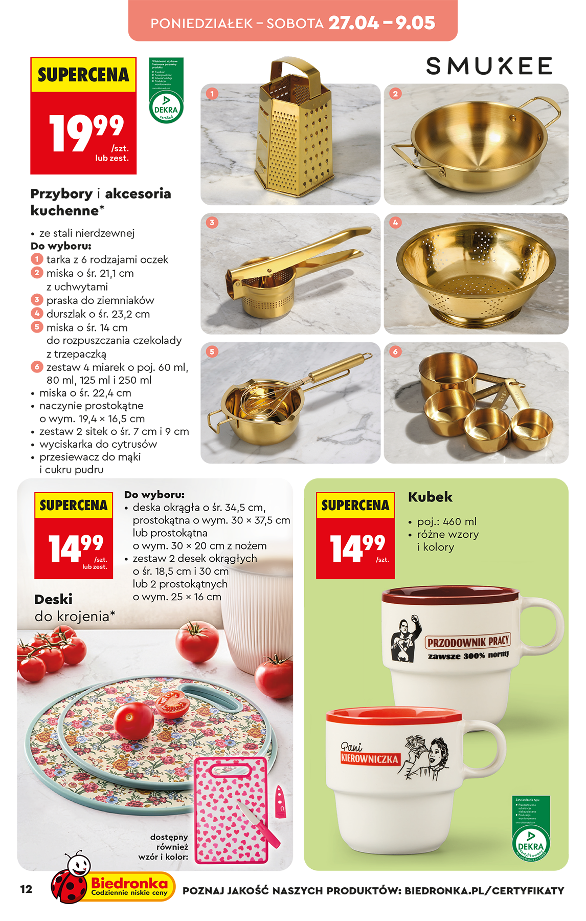biedronka - Biedronka - Hity i inspiracje leták na příští týden od neděle 26.04.2026 do soboty 09.05.2026 - page: 12