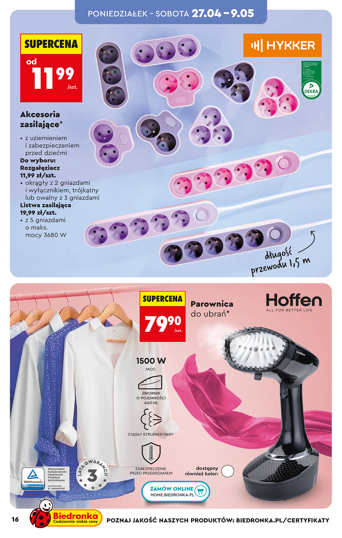 biedronka - Biedronka - Hity i inspiracje leták na příští týden od neděle 26.04.2026 do soboty 09.05.2026 - page: 16