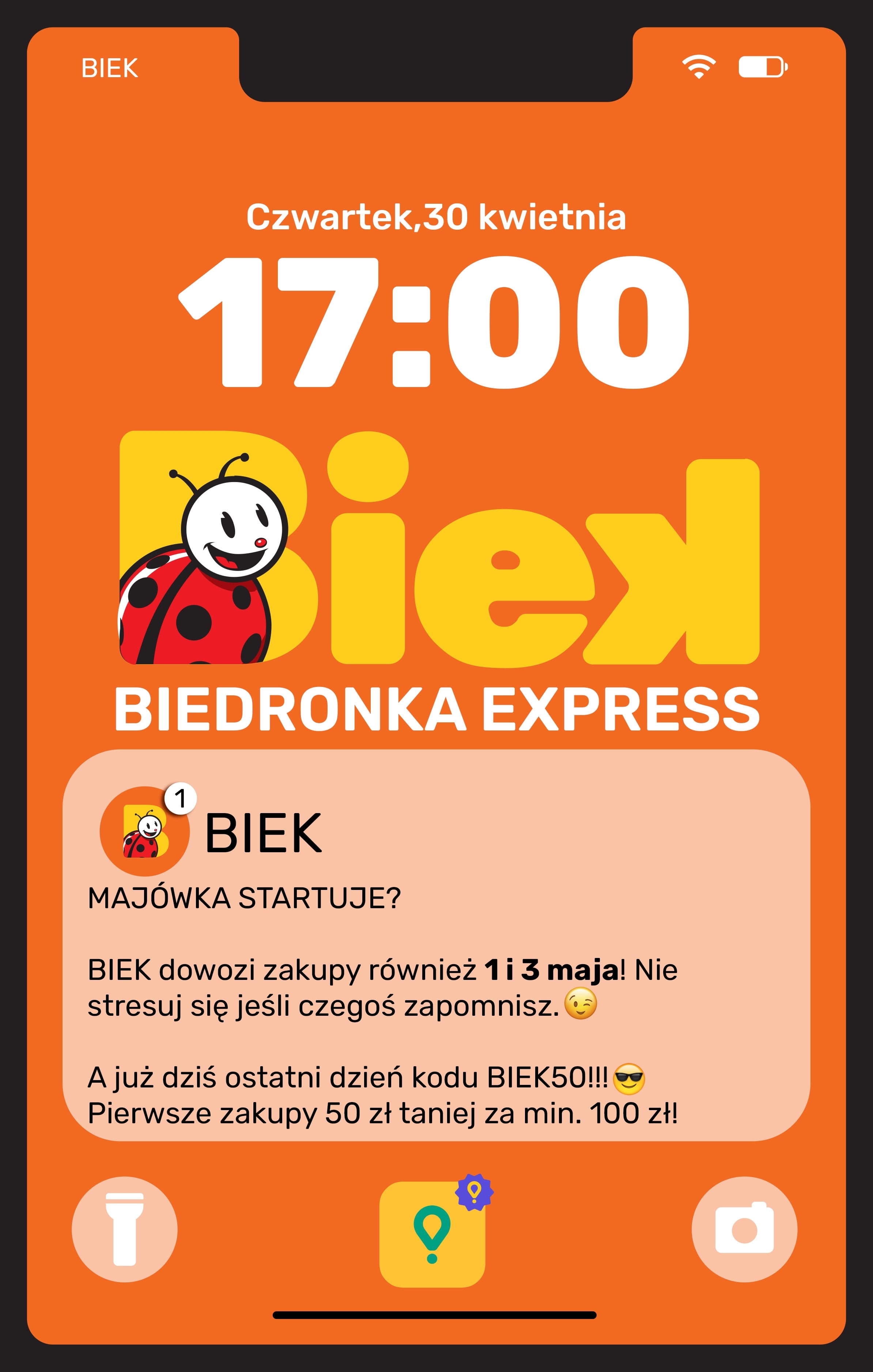 biedronka - Aktuální Biedronka - Express leták platný od čtvrtka 30.04.2026 do neděle 03.05.2026