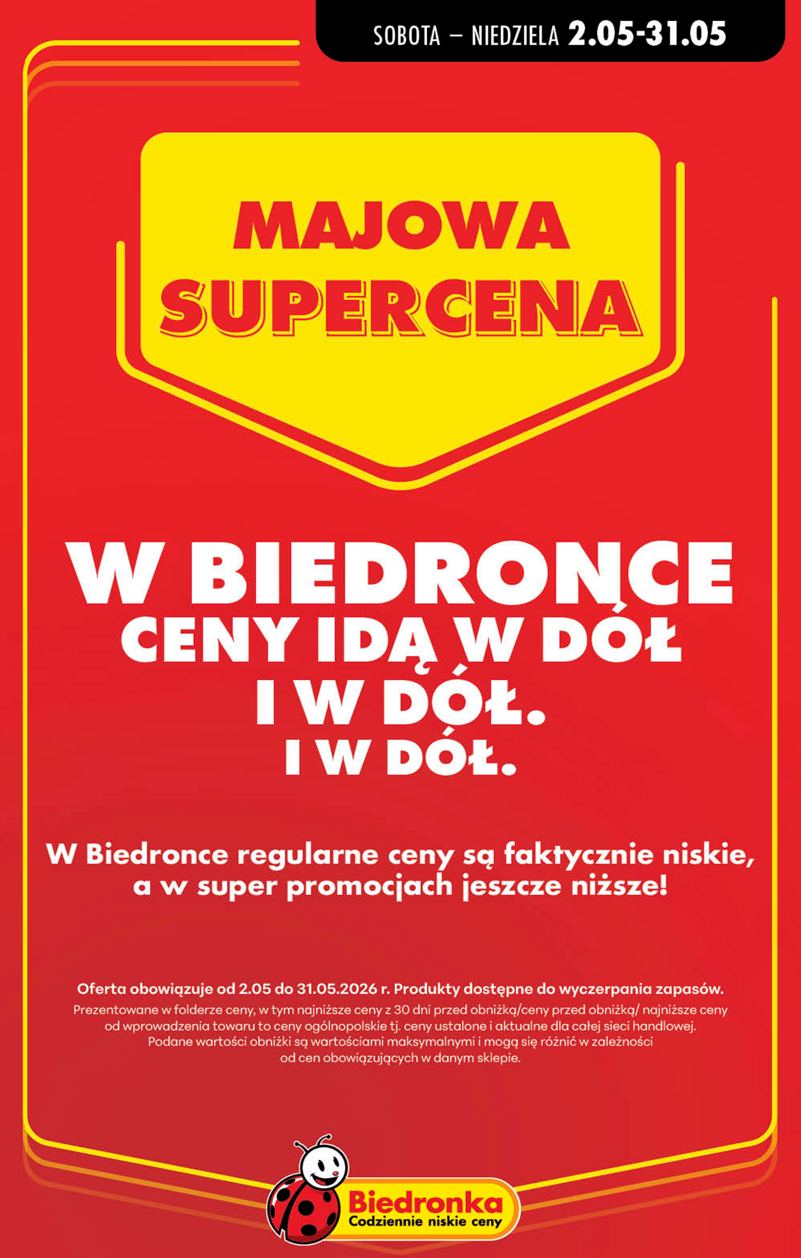 biedronka - Aktuální Biedronka - Majowa supercena leták platný od soboty 02.05.2026 do neděle 31.05.2026 - page: 21
