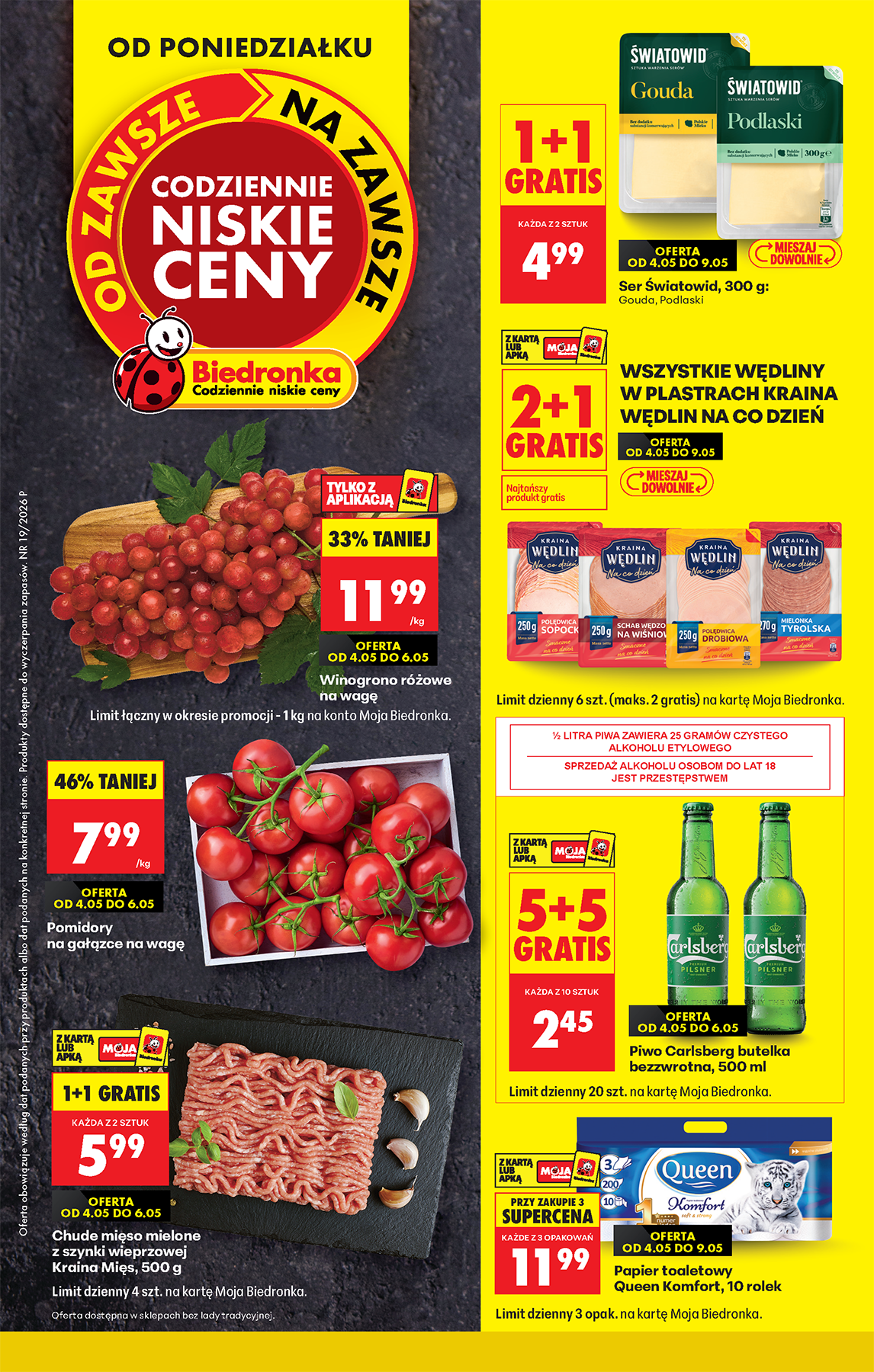 biedronka - Aktuální Biedronka leták platný od pondělí 04.05.2026 do soboty 09.05.2026
