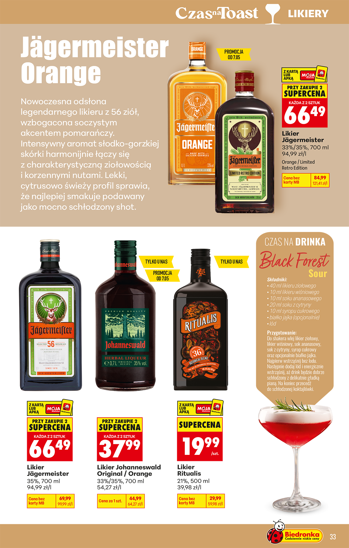biedronka - Aktuální Biedronka - Alkohole leták platný od pondělí 04.05.2026 do soboty 16.05.2026 - page: 33