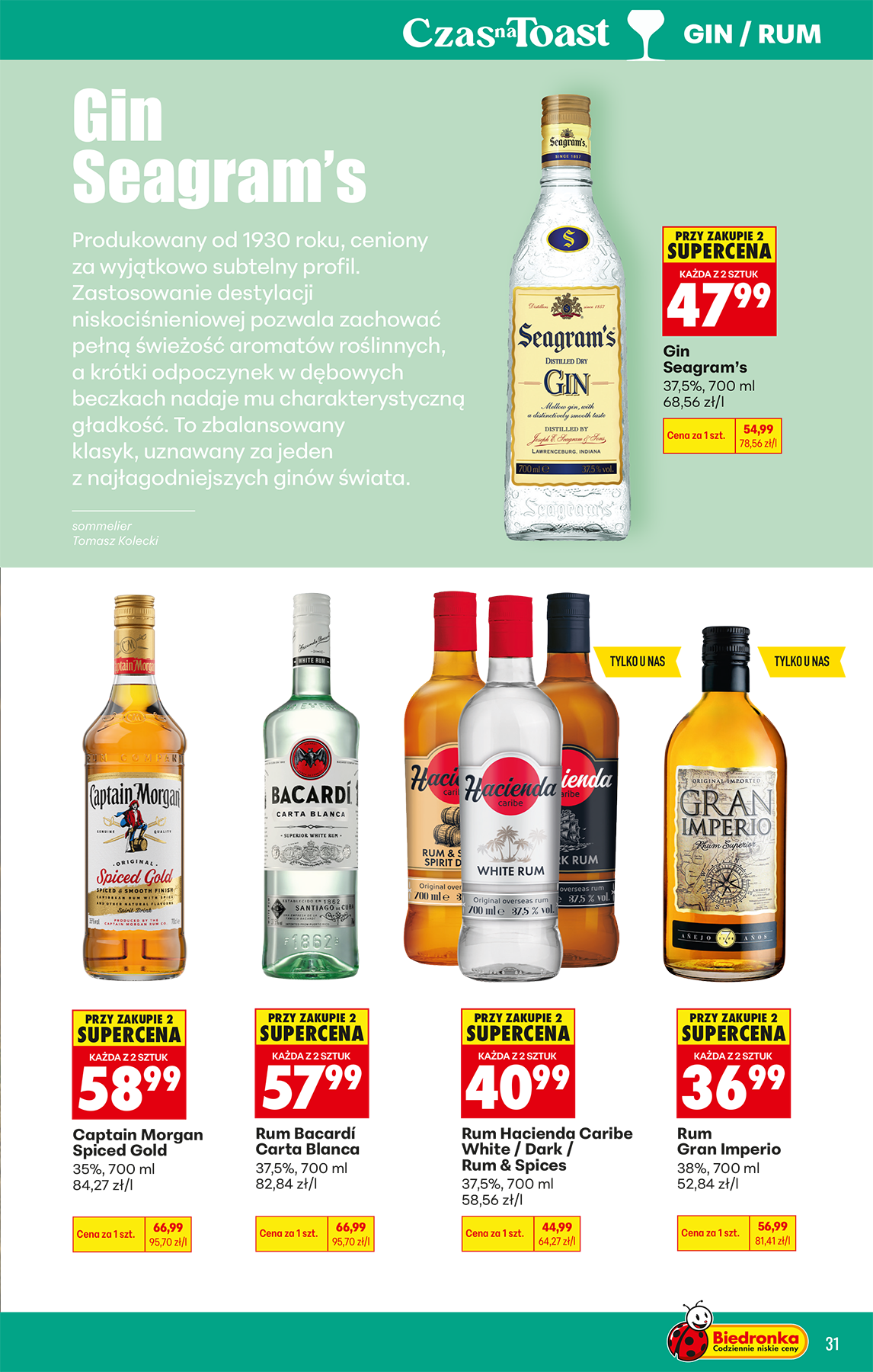 biedronka - Aktuální Biedronka - Alkohole leták platný od pondělí 04.05.2026 do soboty 16.05.2026 - page: 31