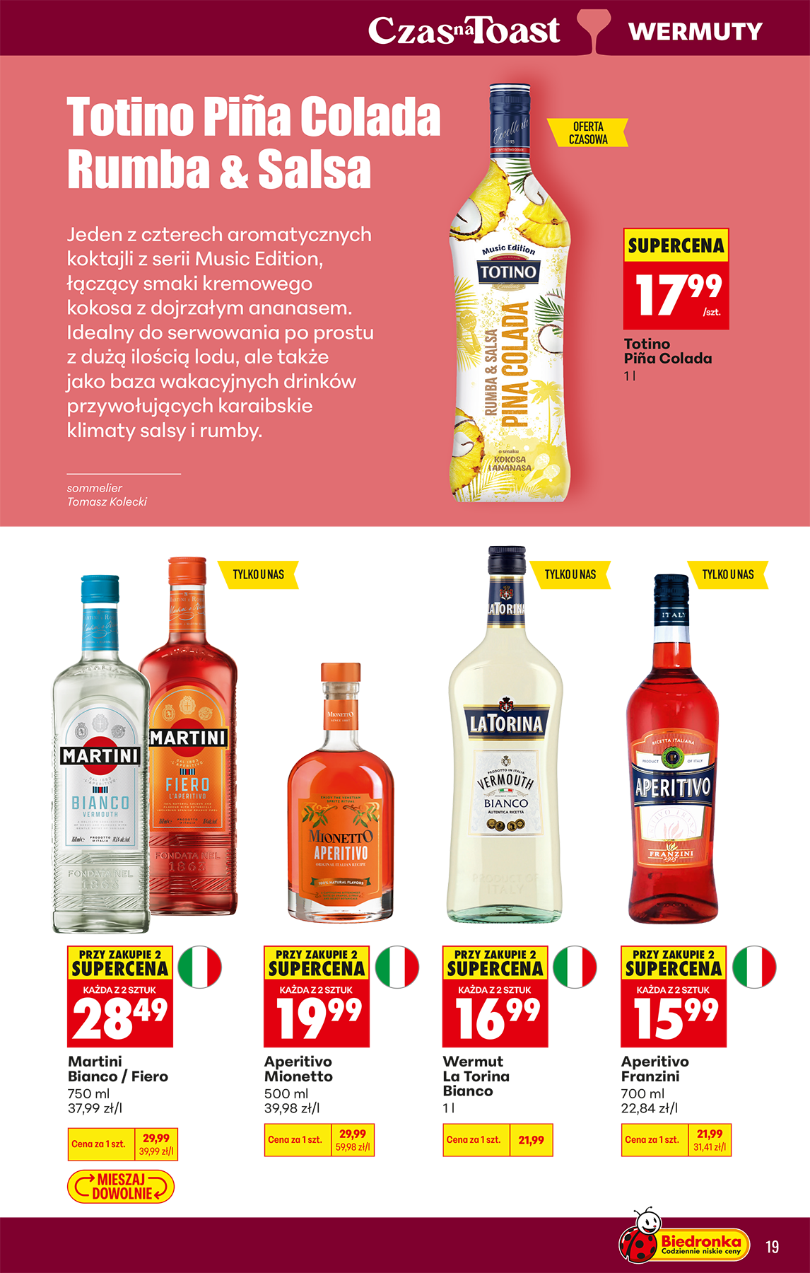 biedronka - Aktuální Biedronka - Alkohole leták platný od pondělí 04.05.2026 do soboty 16.05.2026 - page: 19