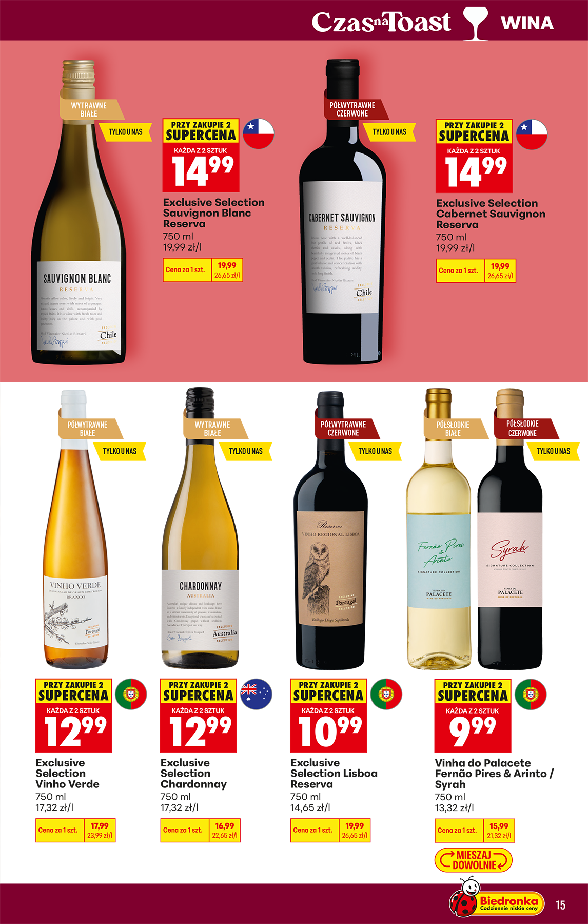 biedronka - Aktuální Biedronka - Alkohole leták platný od pondělí 04.05.2026 do soboty 16.05.2026 - page: 15
