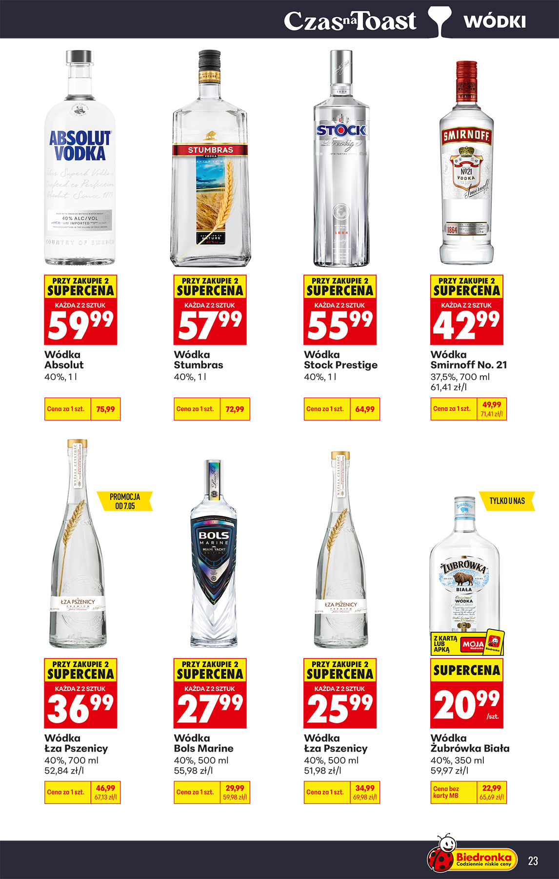 biedronka - Aktuální Biedronka - Alkohole leták platný od pondělí 04.05.2026 do soboty 16.05.2026 - page: 23