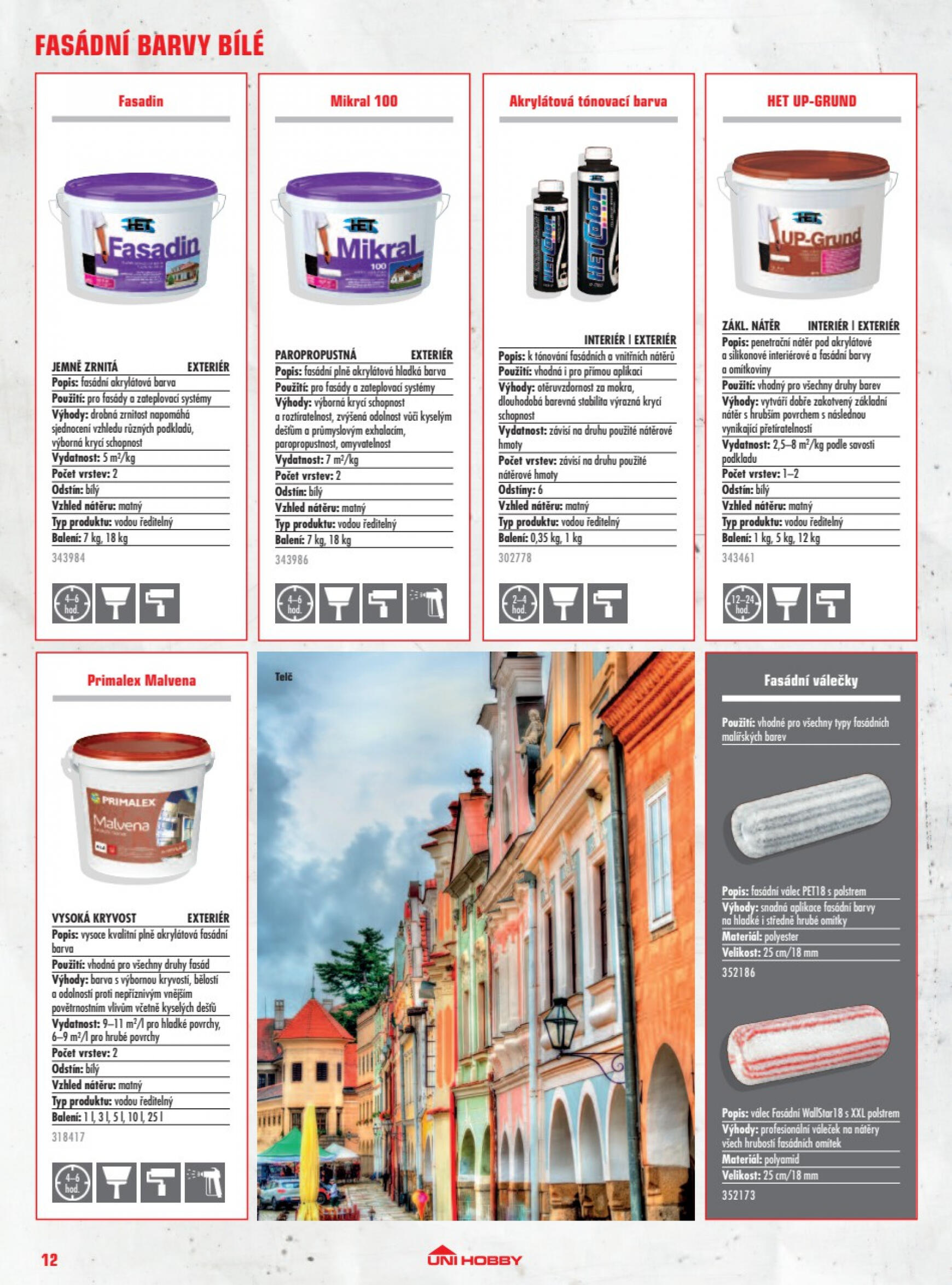 uni-hobby - Leták Unihobby - Katalog barev 2024 aktuální 17.05. - 30.09. - page: 12