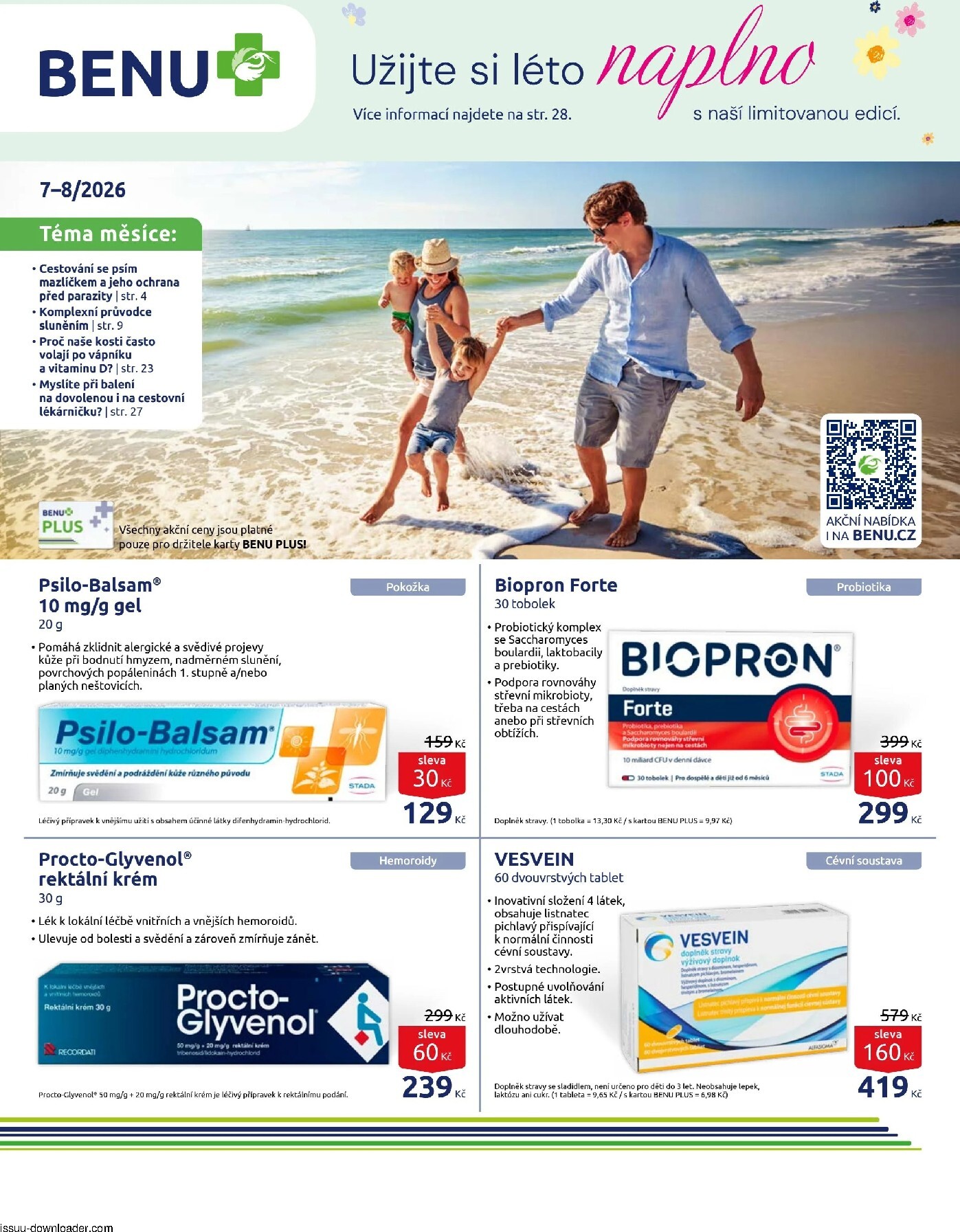 benu - Aktuální BENU Lékárna leták platný od středy 01.07.2026 do pondělí 31.08.2026