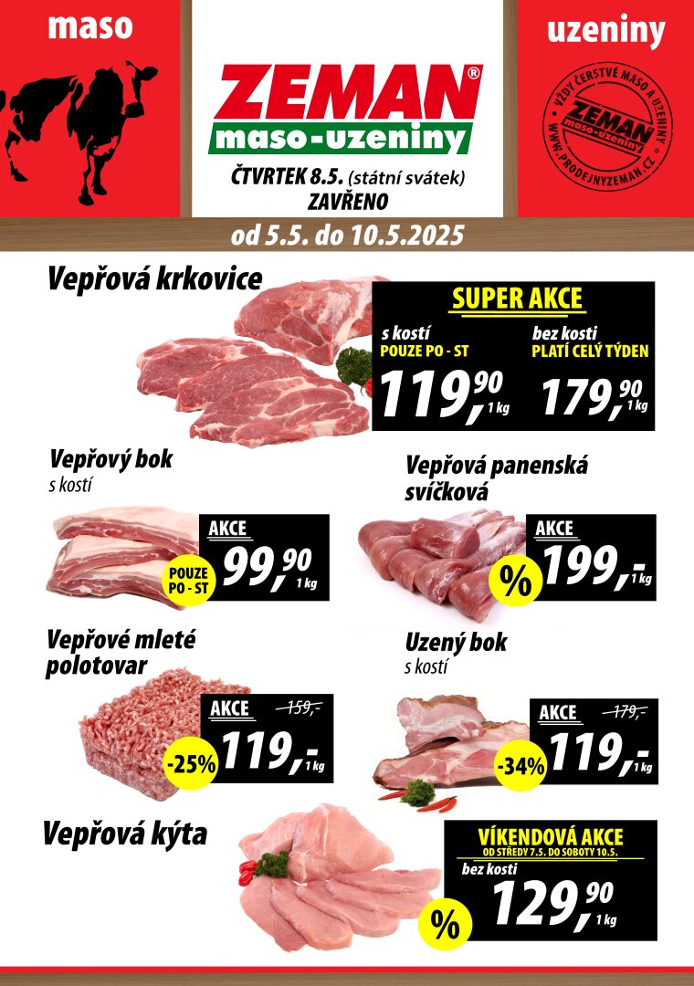 prodejny-zeman - Leták Prodejny Zeman od 05.05. do 10.05.