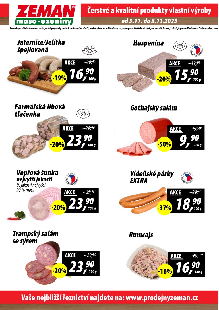 prodejny-zeman - Aktuální leták Prodejny Zeman od 03.11. do 08.11. - page: 2
