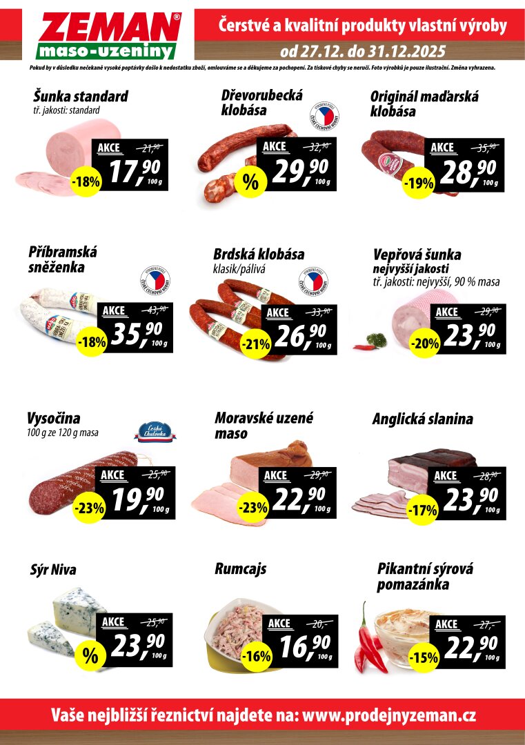 prodejny-zeman - Aktuální leták Prodejny Zeman od 27.12. do 31.12. - page: 2