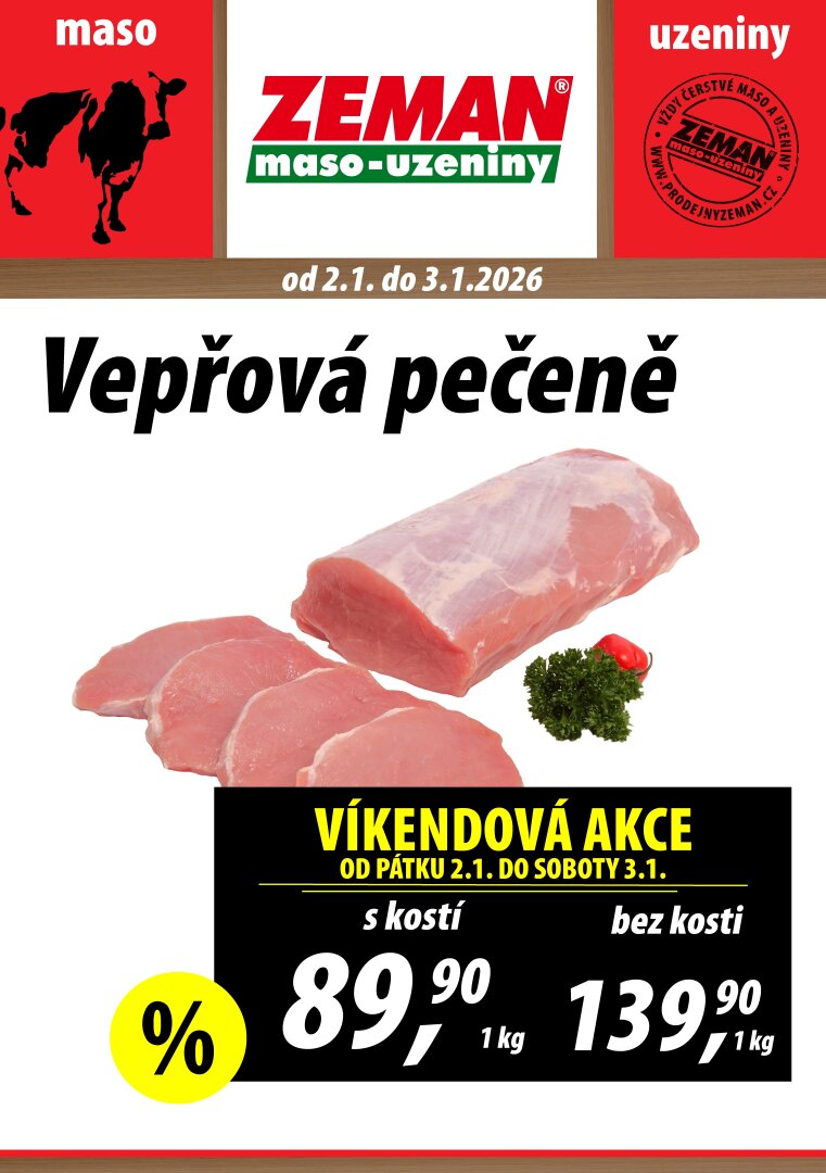 prodejny-zeman - Aktuální leták Prodejny Zeman od 02.01. do 03.01.