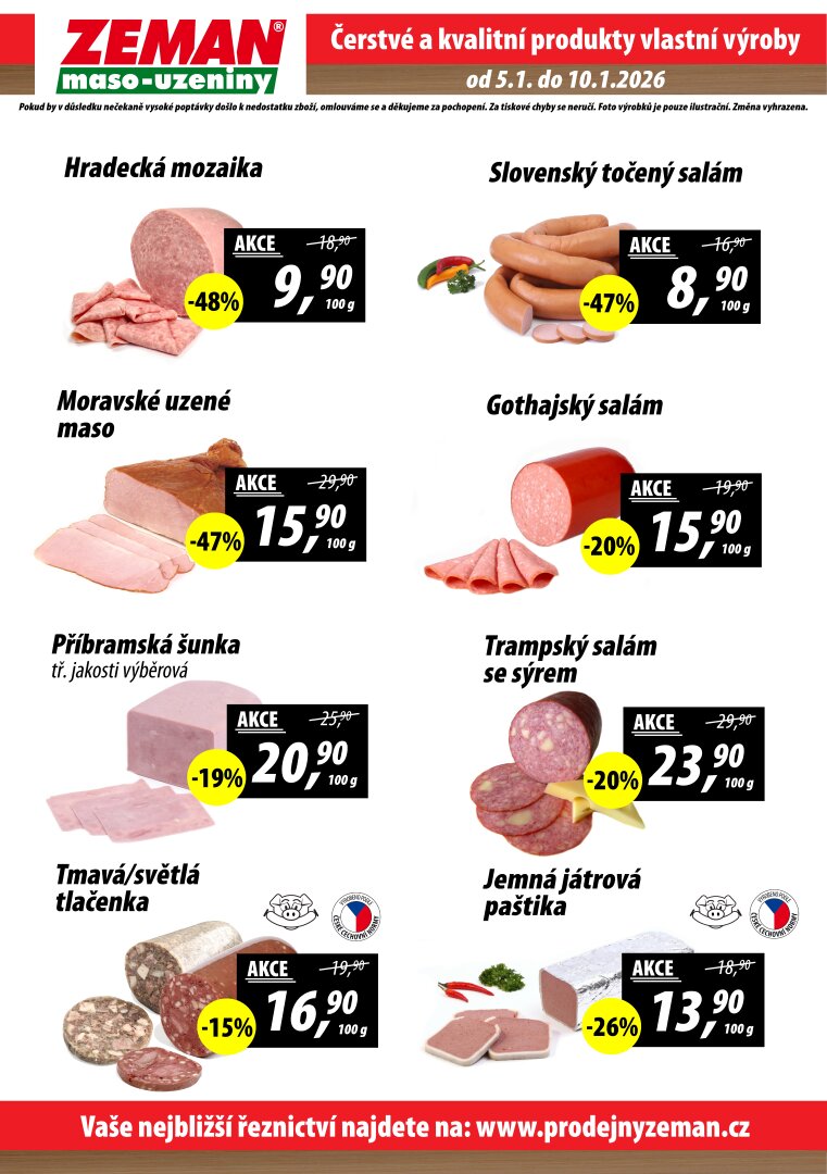 prodejny-zeman - Aktuální leták Prodejny Zeman od 05.01. do 10.01. - page: 2