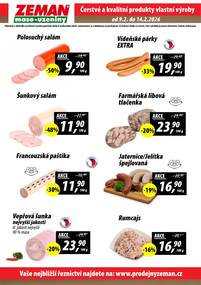 prodejny-zeman - Prodejny Zeman leták platný od pondělí 09.02.2026 do soboty 14.02.2026 - page: 2