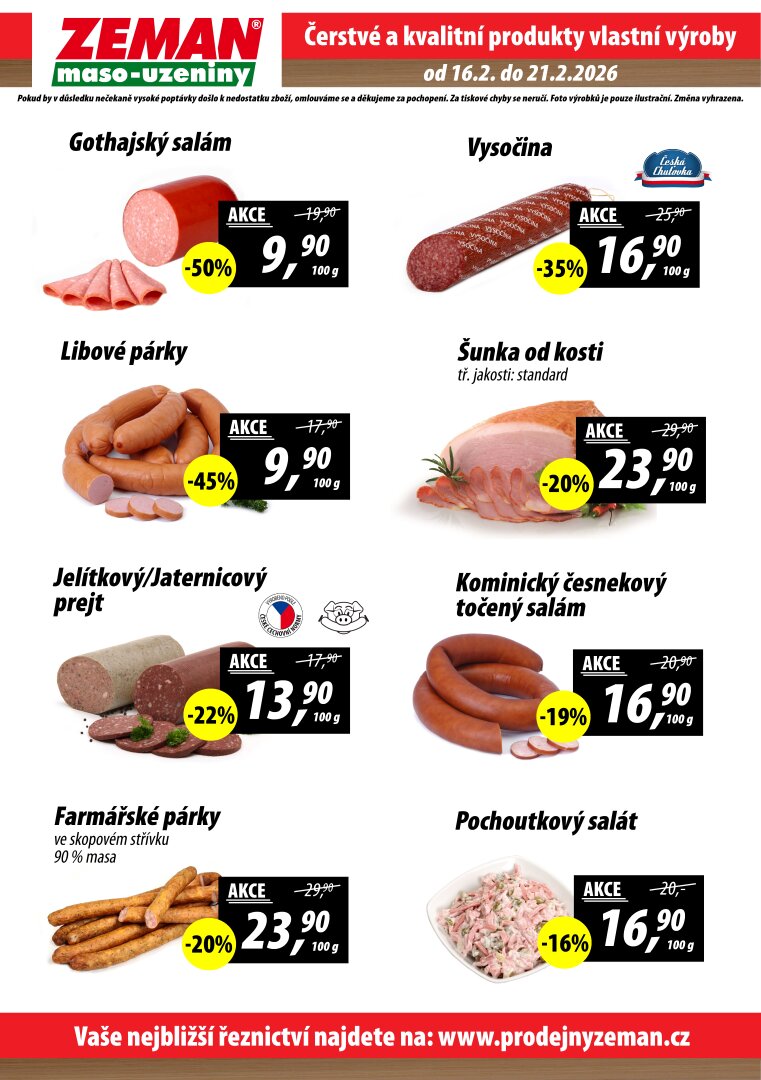 prodejny-zeman - Prodejny Zeman leták platný od pondělí 16.02.2026 do soboty 21.02.2026 - page: 2