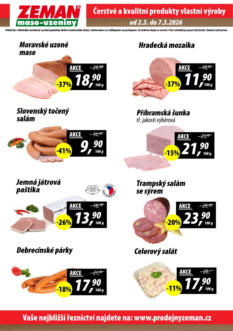 prodejny-zeman - Prodejny Zeman leták platný od pondělí 02.03.2026 do soboty 07.03.2026 - page: 2