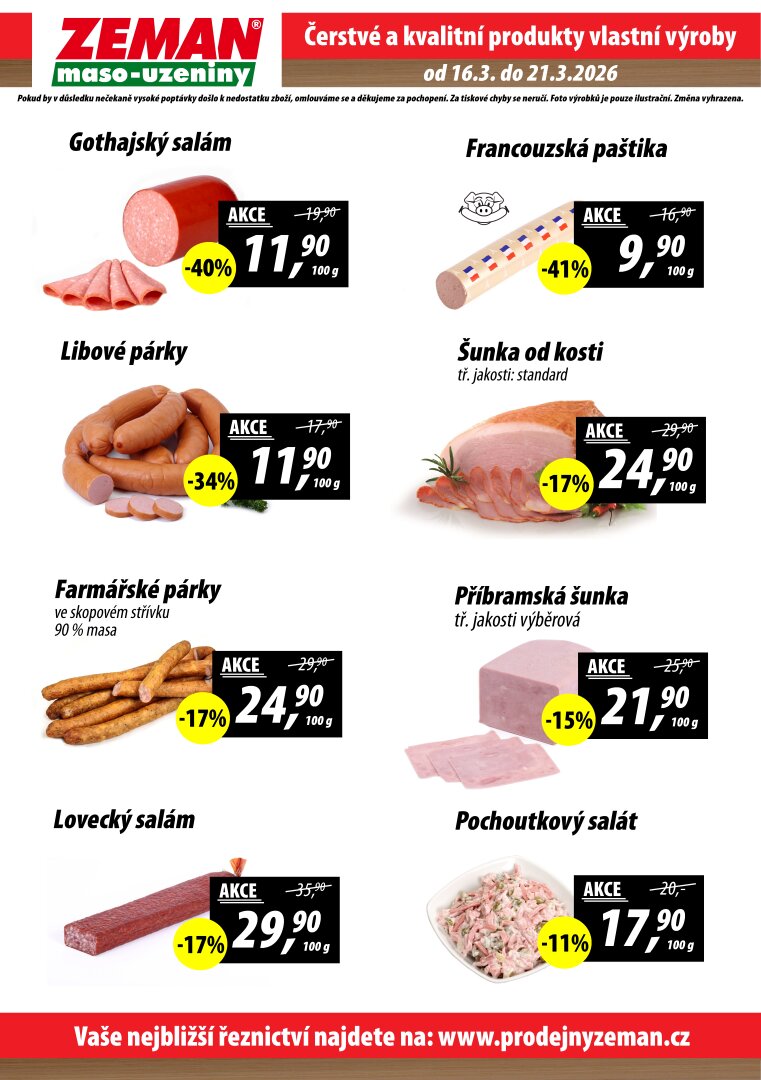 prodejny-zeman - Prodejny Zeman leták platný od pondělí 16.03.2026 do soboty 21.03.2026 - page: 2