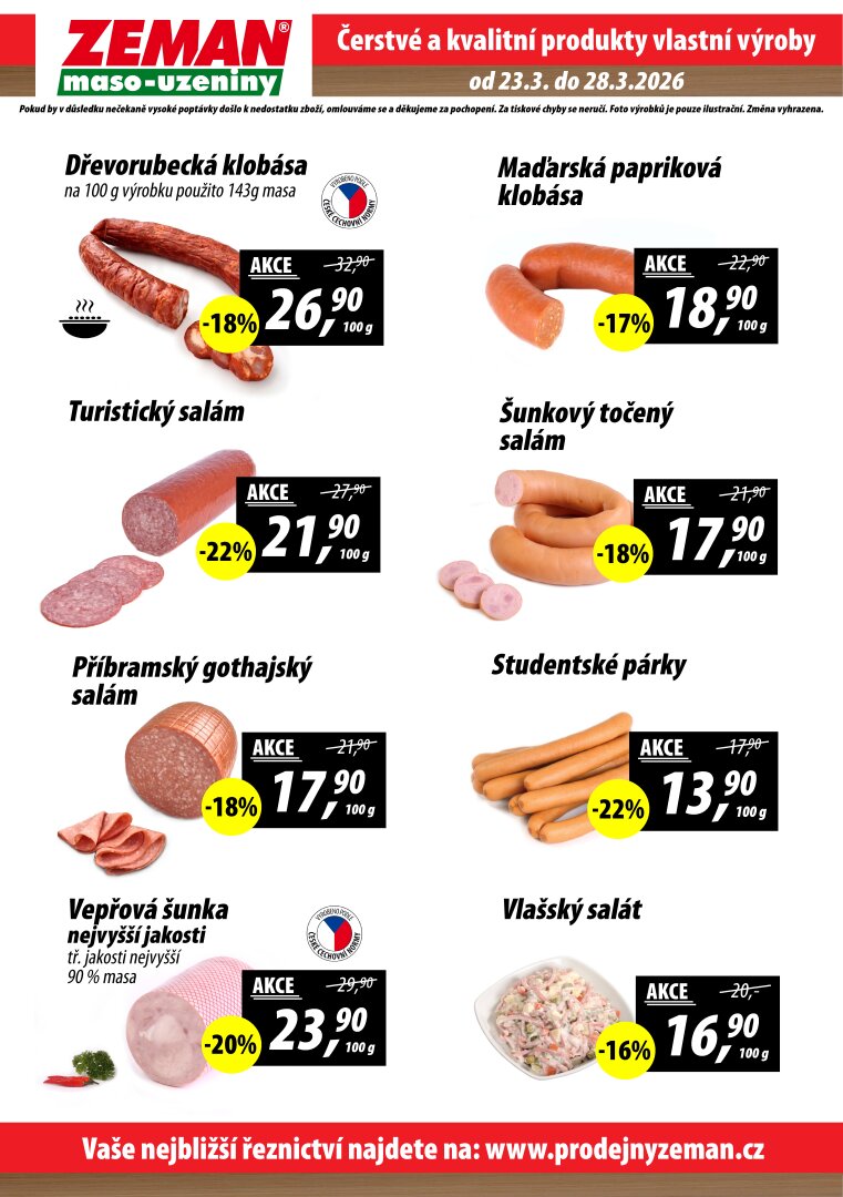 prodejny-zeman - Prodejny Zeman leták platný od pondělí 23.03.2026 do soboty 28.03.2026 - page: 2