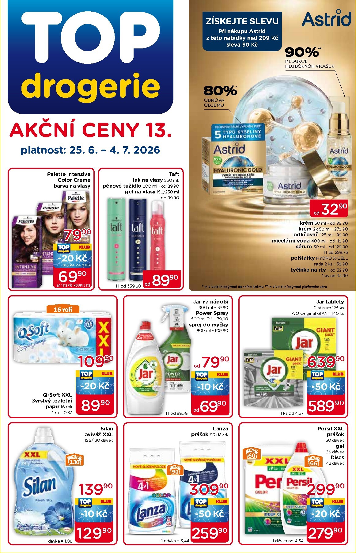 top-drogerie - Budoucí Top drogerie leták platný od čtvrtka 25.06.2026 do soboty 04.07.2026