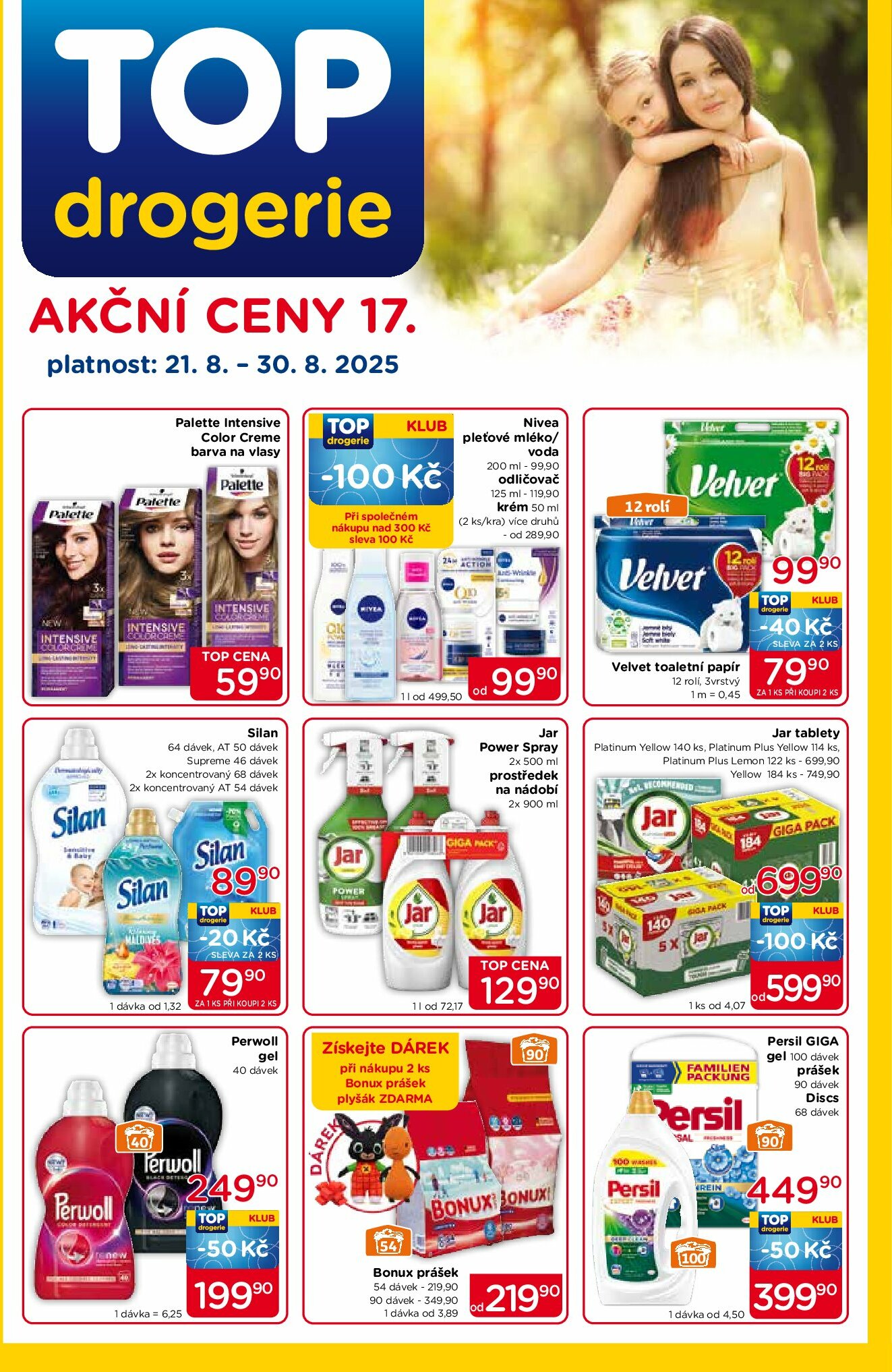 top-drogerie - Leták Top drogerie od 21.08. do 30.08.