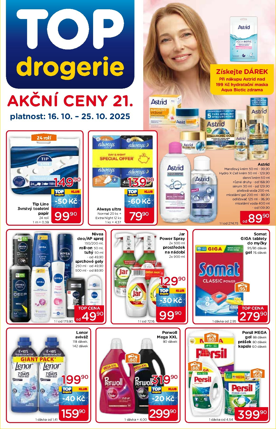 top-drogerie - Aktuální leták Top drogerie od 16.10. do 25.10.