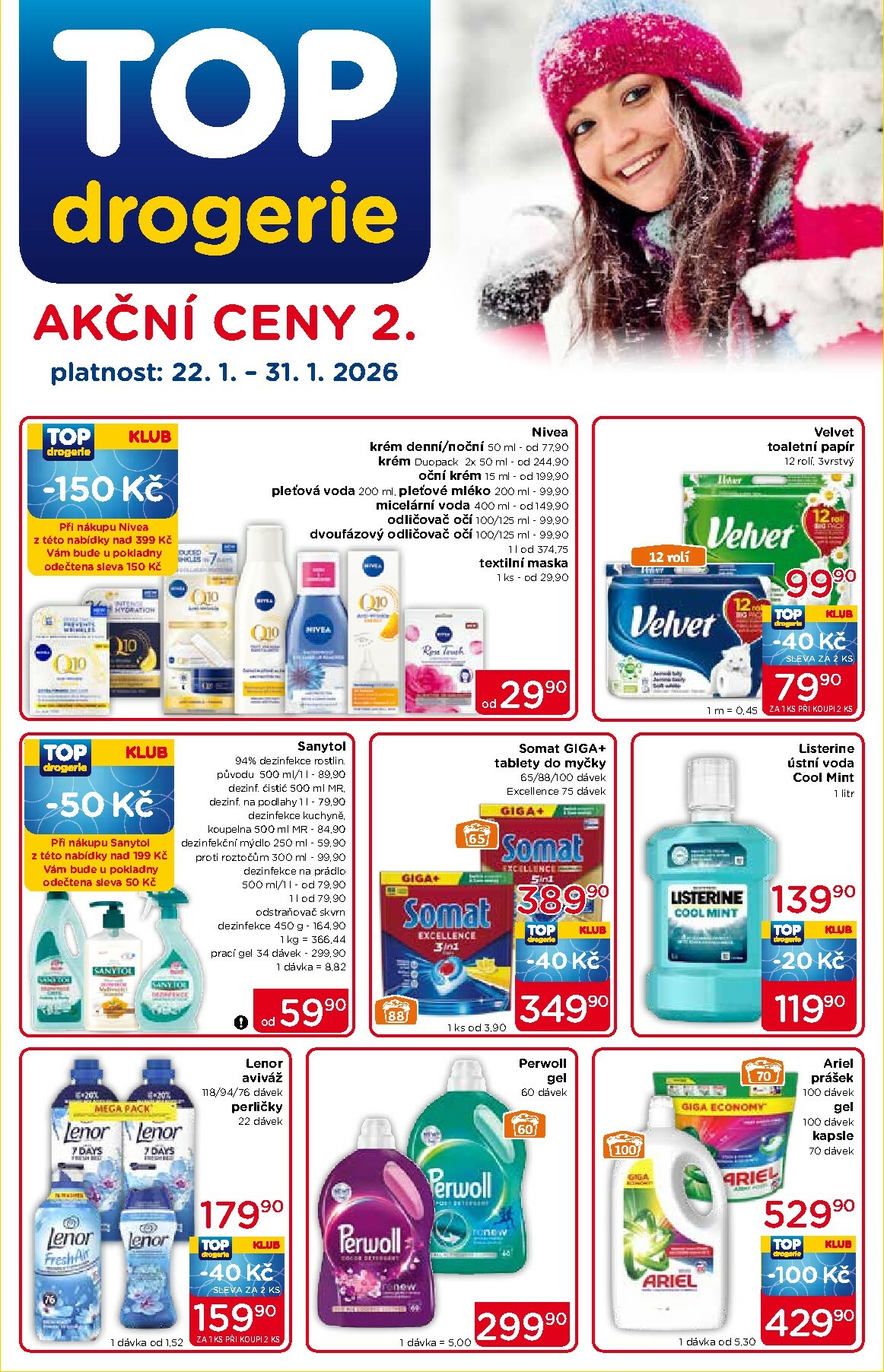 top-drogerie - Aktuální leták Top drogerie od 22.01. do 31.01.