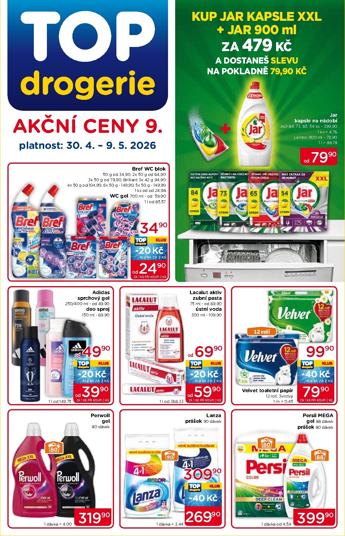 top-drogerie - Budoucí Top drogerie leták platný od čtvrtka 30.04.2026 do soboty 09.05.2026
