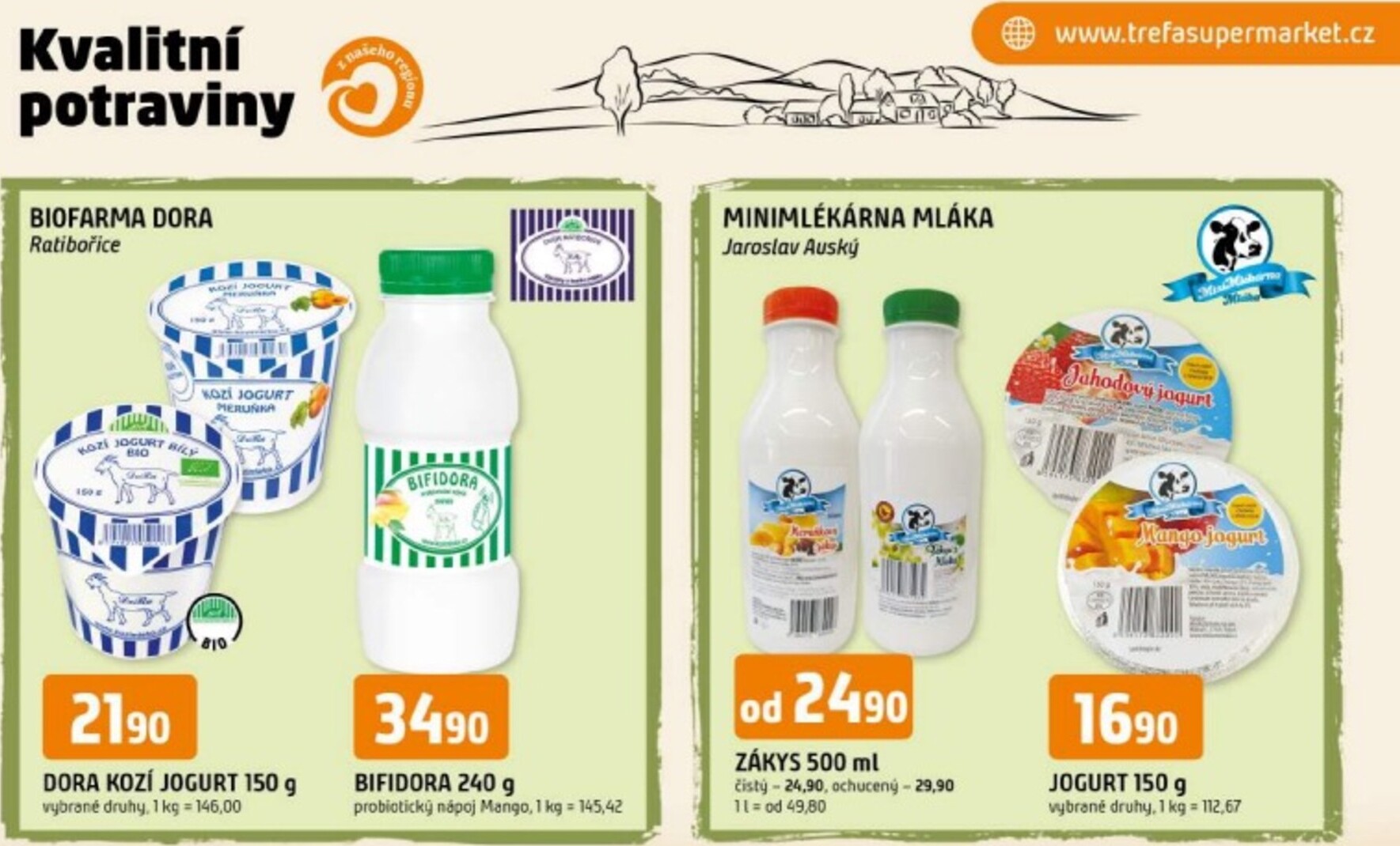 trefa - Budoucí Trefa - Kvalitní potraviny z našeho regionu leták platný od středy 03.06.2026 do úterý 09.06.2026