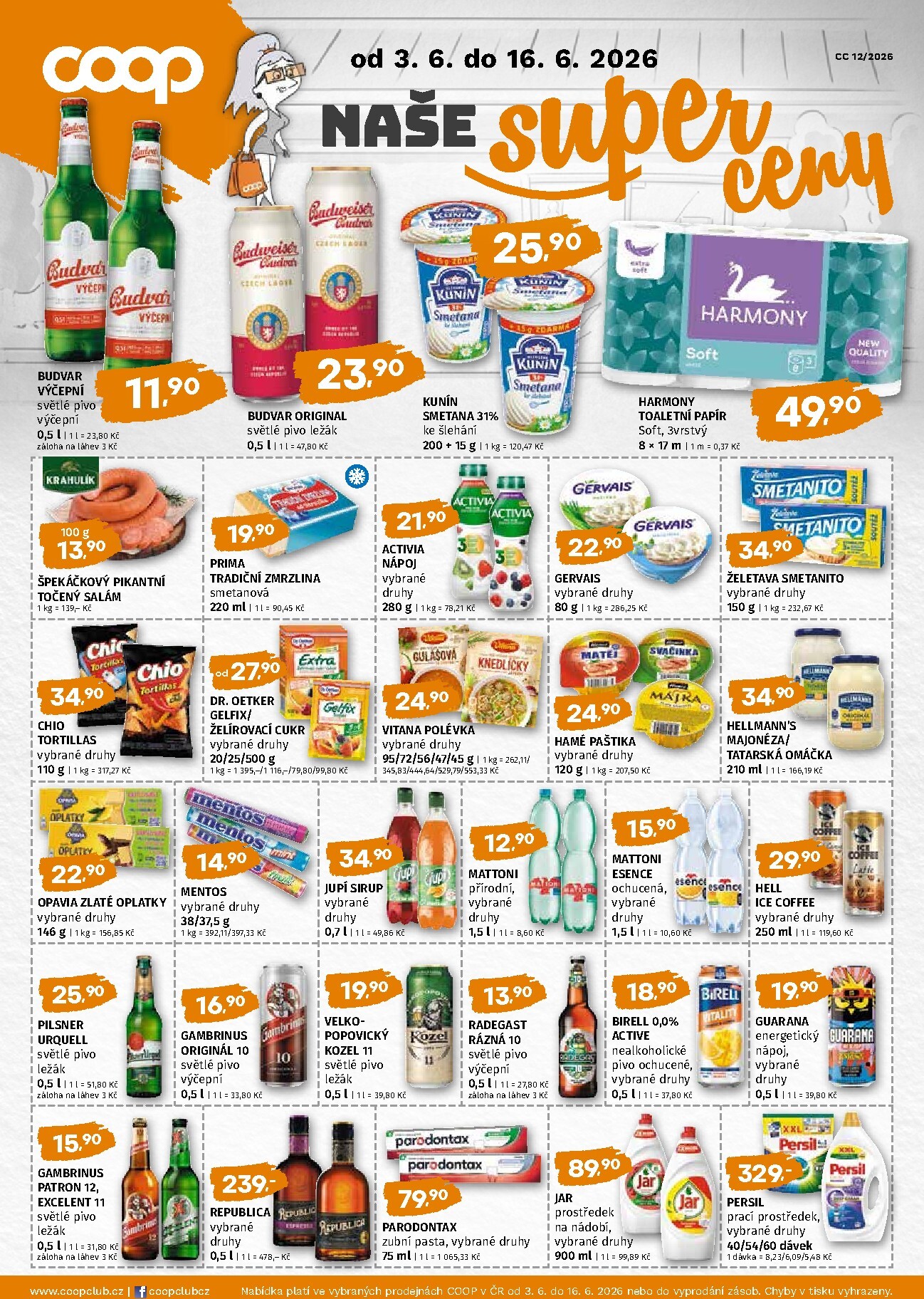 trefa - Budoucí Trefa - COOP naše super ceny leták platný od středy 03.06.2026 do úterý 16.06.2026