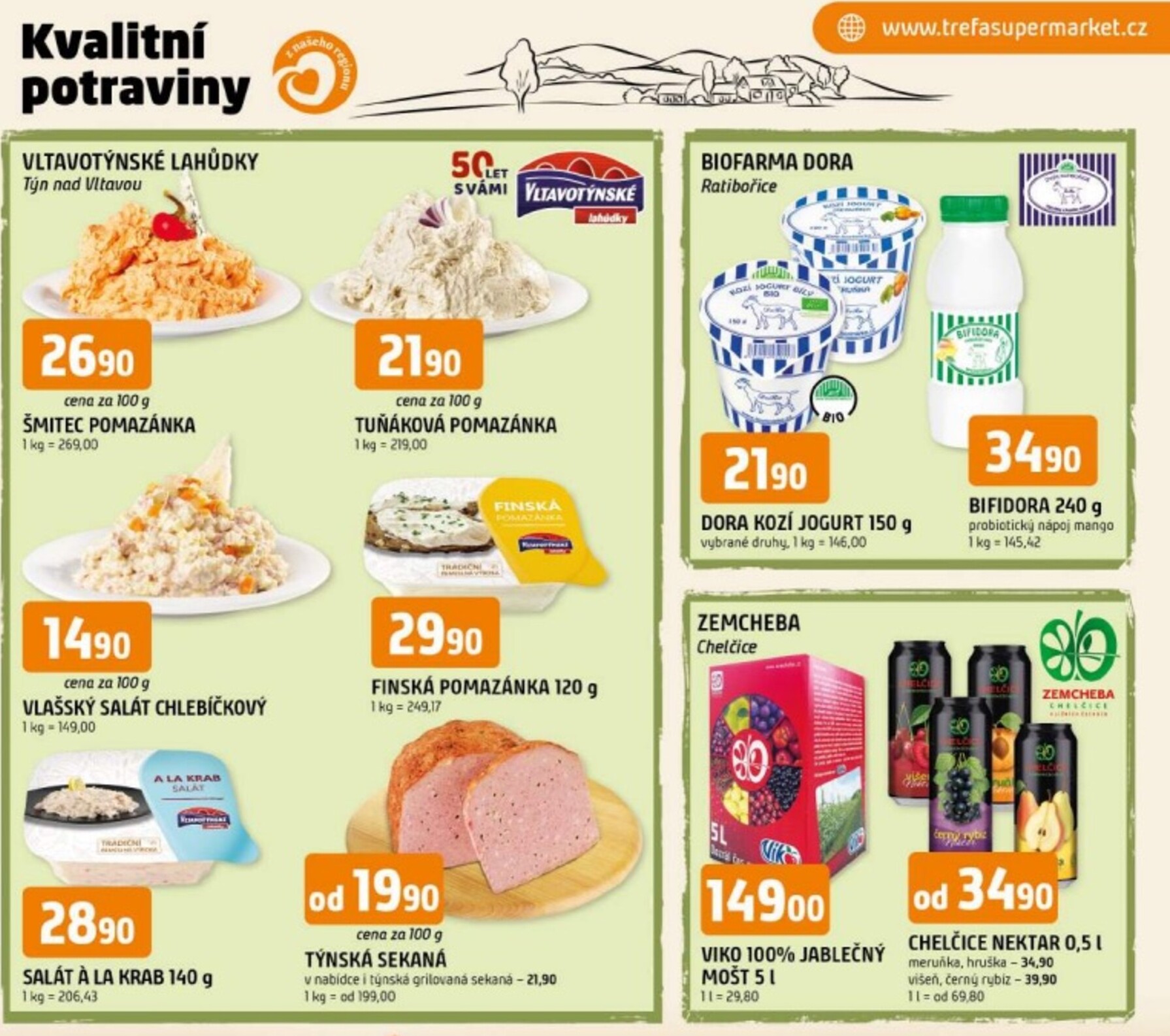 trefa - Budoucí Trefa - Kvalitní potraviny z našeho regionu leták platný od středy 15.07.2026 do úterý 21.07.2026