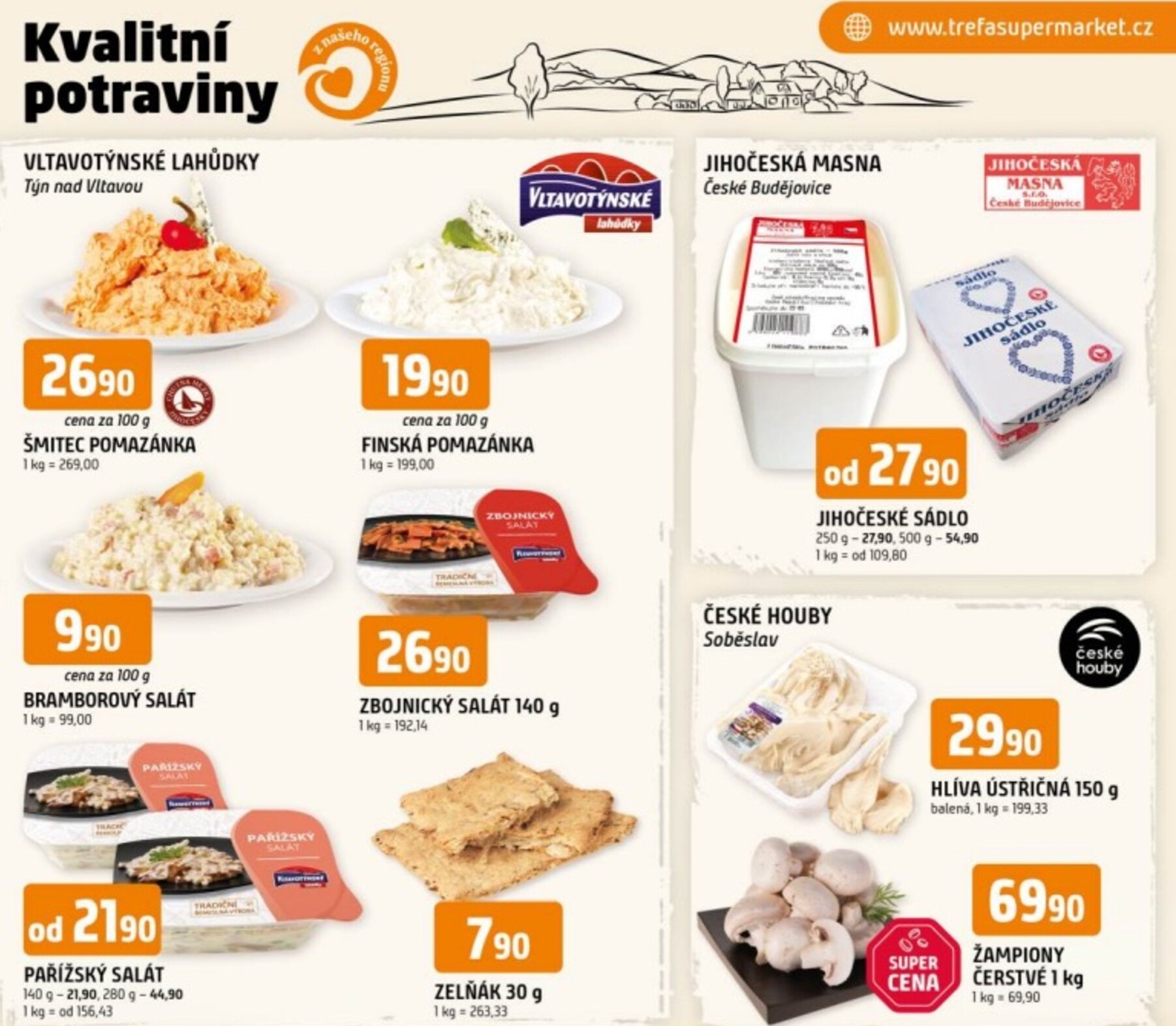 trefa - Trefa - Kvalitní potraviny z našeho regionu leták platný od středy 04.03.2026 do úterý 10.03.2026