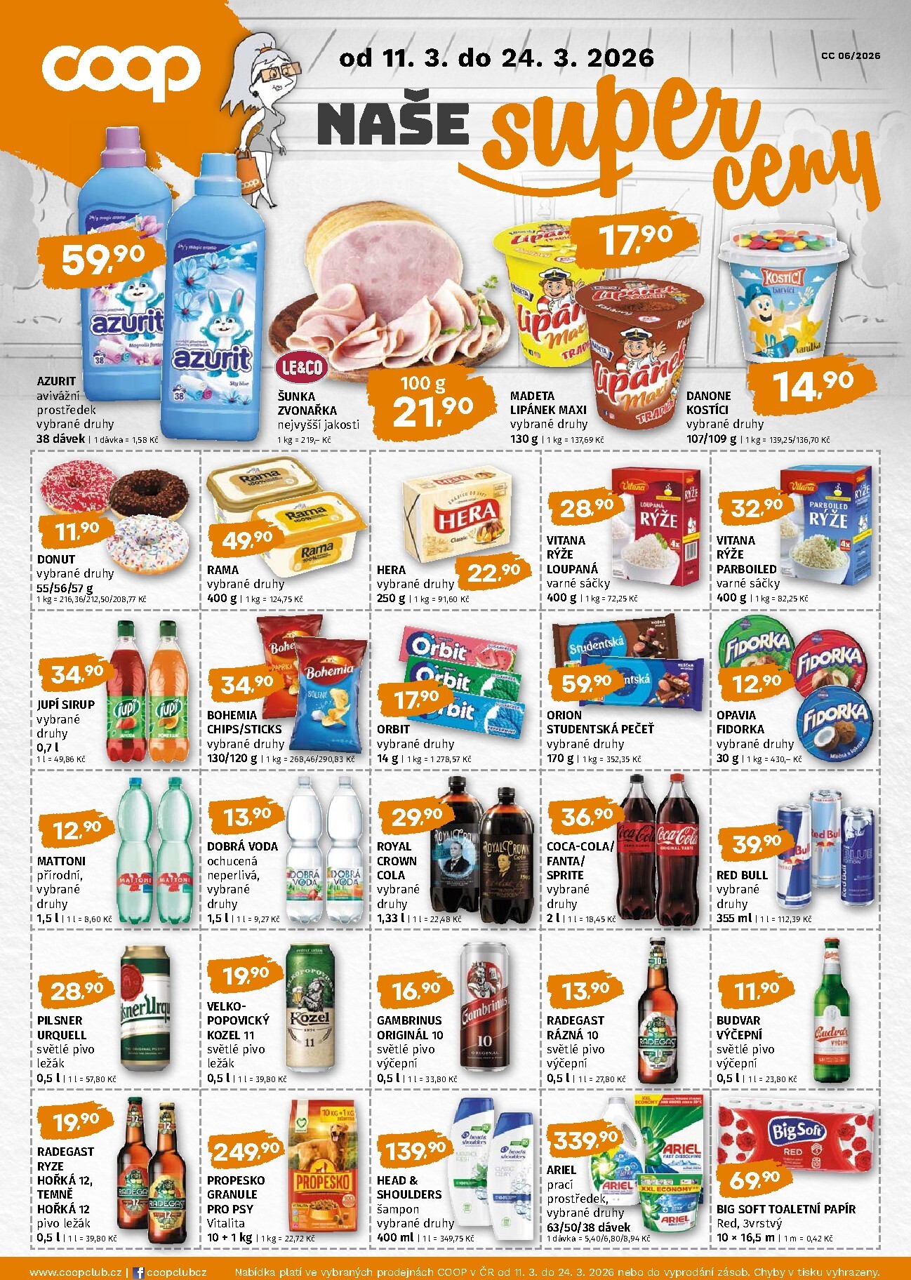 trefa - Trefa - Naše super ceny leták platný od středy 11.03.2026 do úterý 24.03.2026