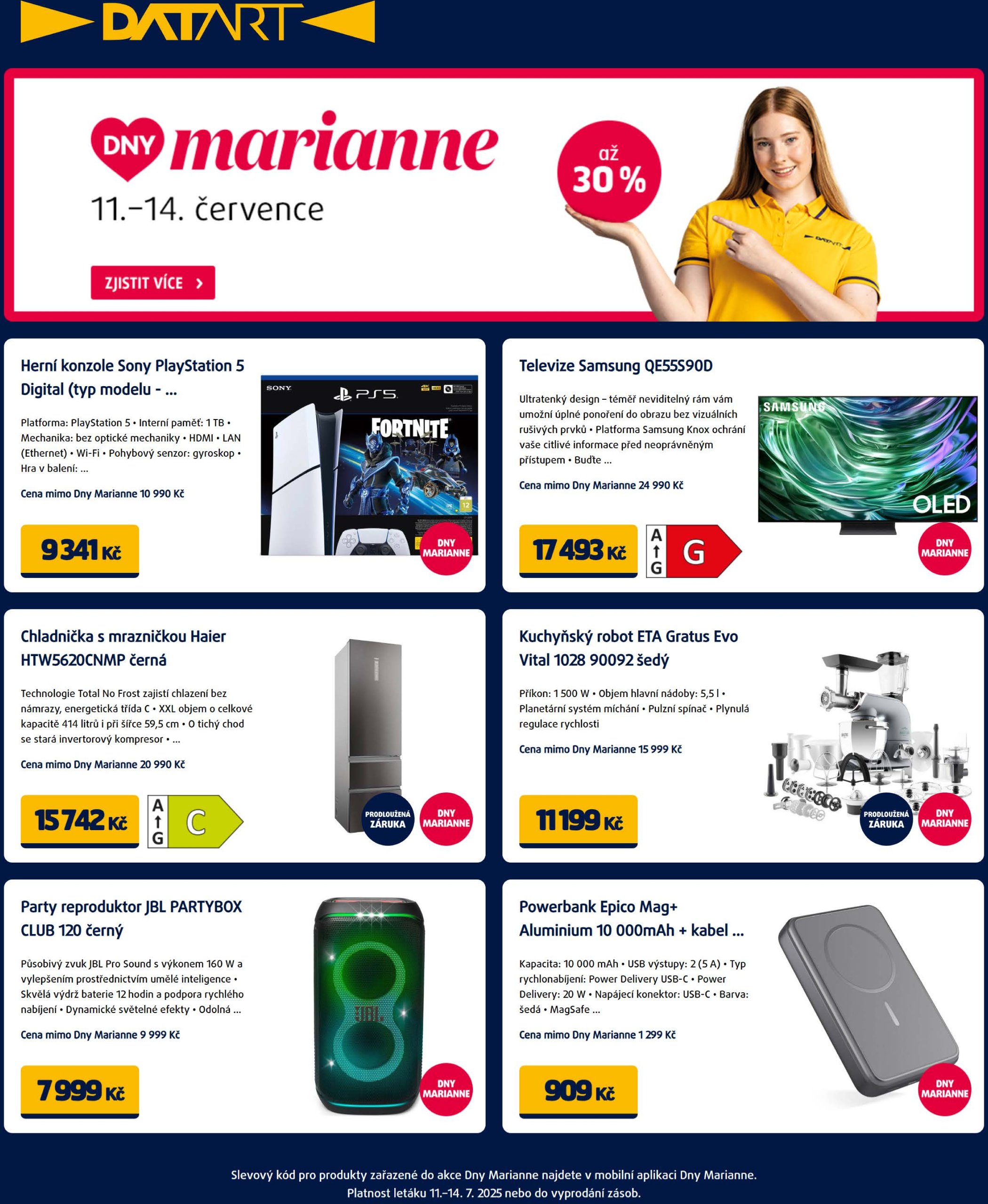 datart - Leták Datart od 11.07. do 14.07.