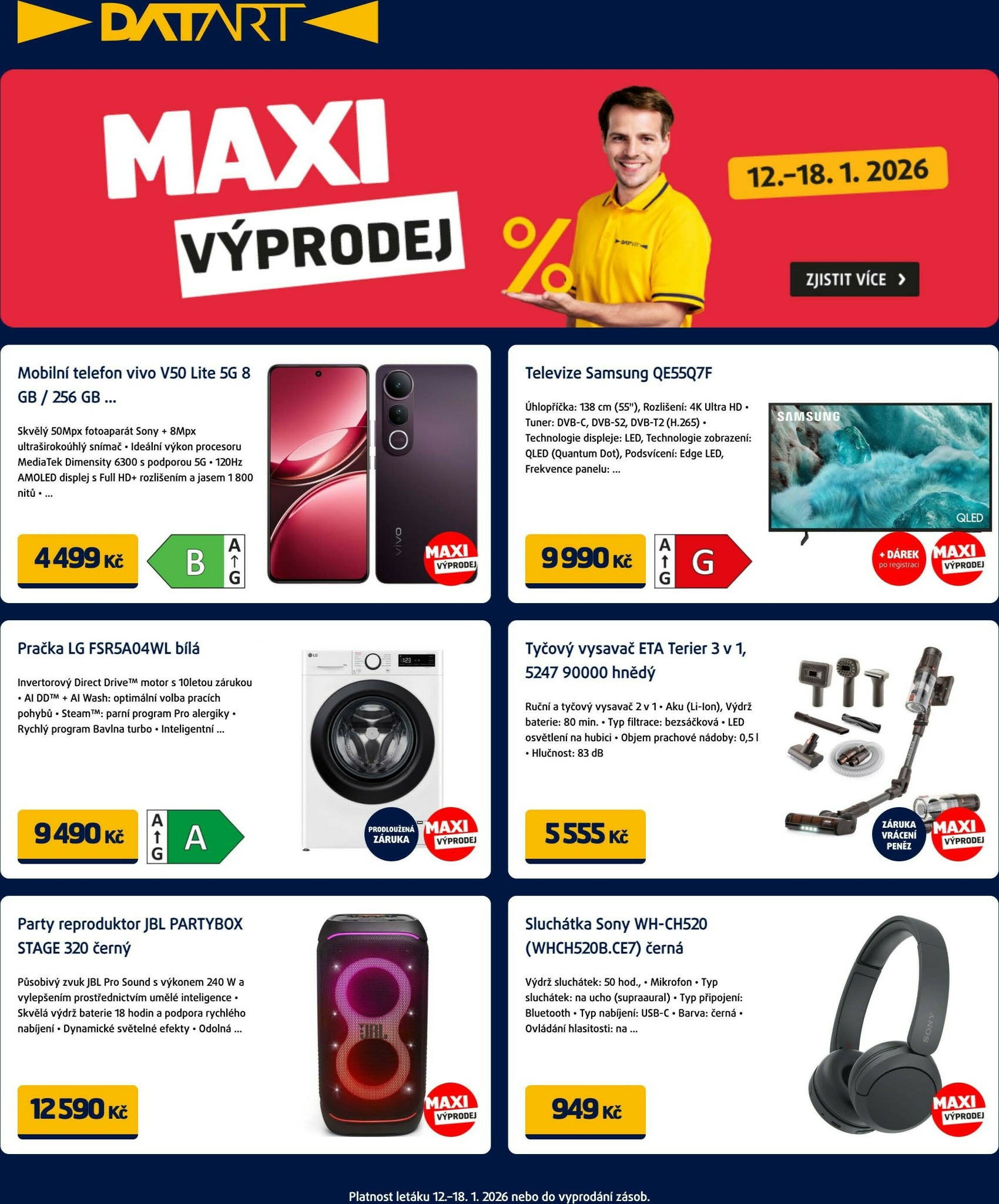 datart - Aktuální leták Datart od 12.01. do 18.01.