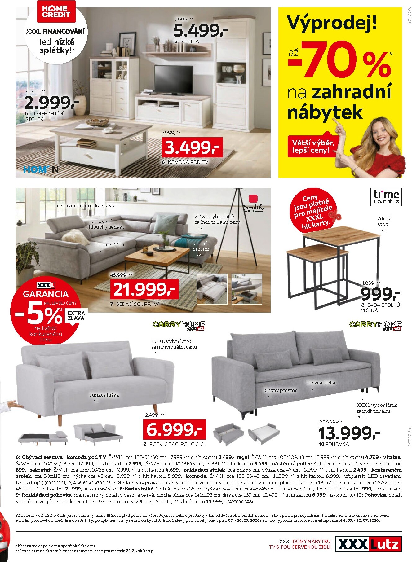 xxxlutz - Aktuální XXXLutz - XXXL nákupní jízda leták platný od pondělí 06.07.2026 do neděle 19.07.2026 - page: 3