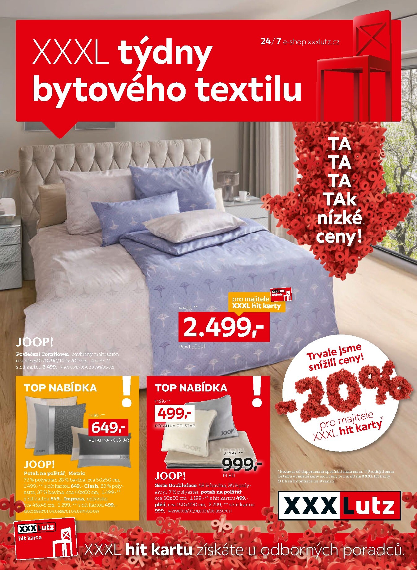 xxxlutz - Aktuální XXXLutz - Týdny bytového textilu leták platný od pondělí 13.07.2026 do neděle 09.08.2026