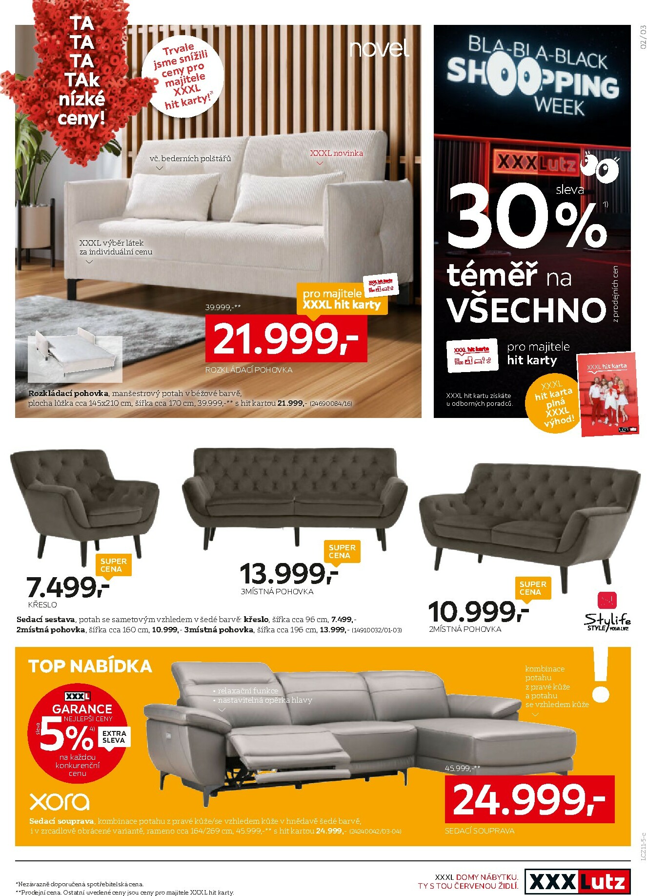 xxxlutz - Aktuální leták XXXLutz - Sleva 30 % na téměř vše Black Week od 24.11. do 07.12. - page: 3