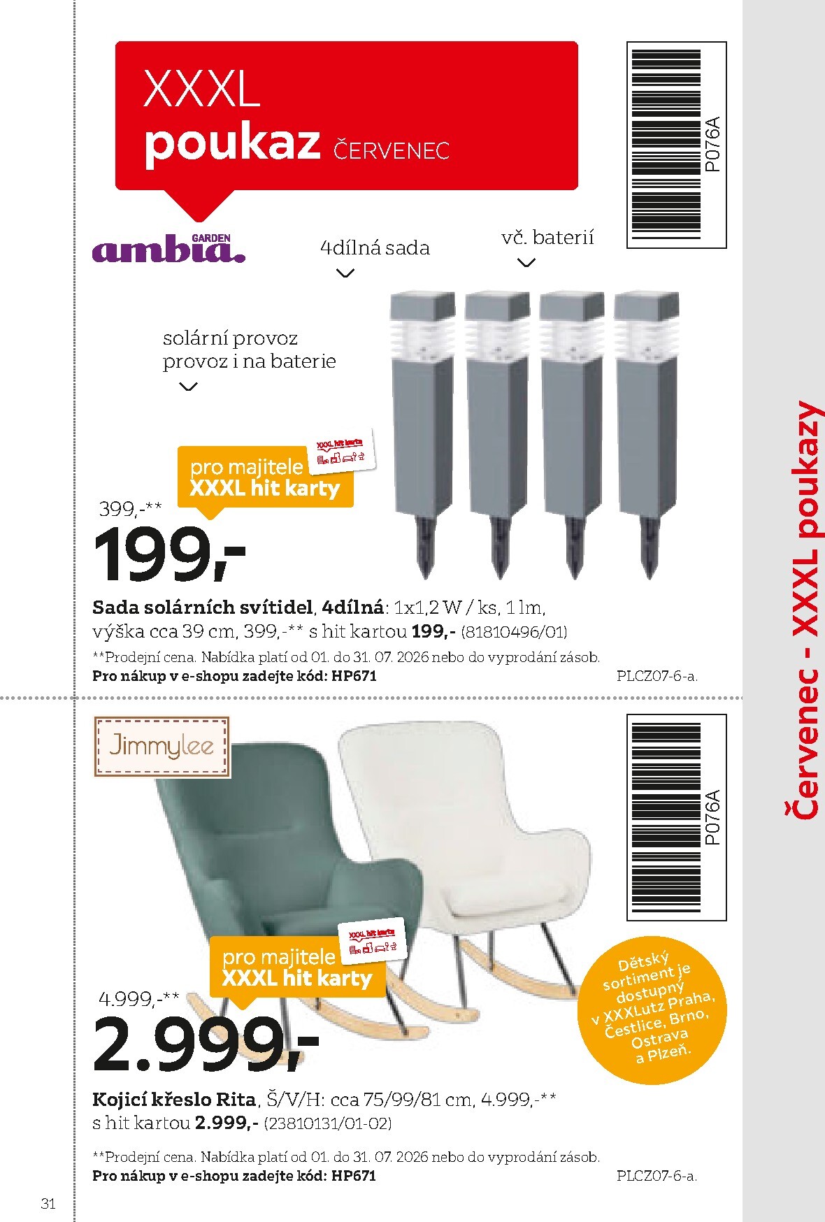 xxxlutz - XXXLutz - Hit karta leták platný od neděle 01.02.2026 do pátku 31.07.2026 - page: 31