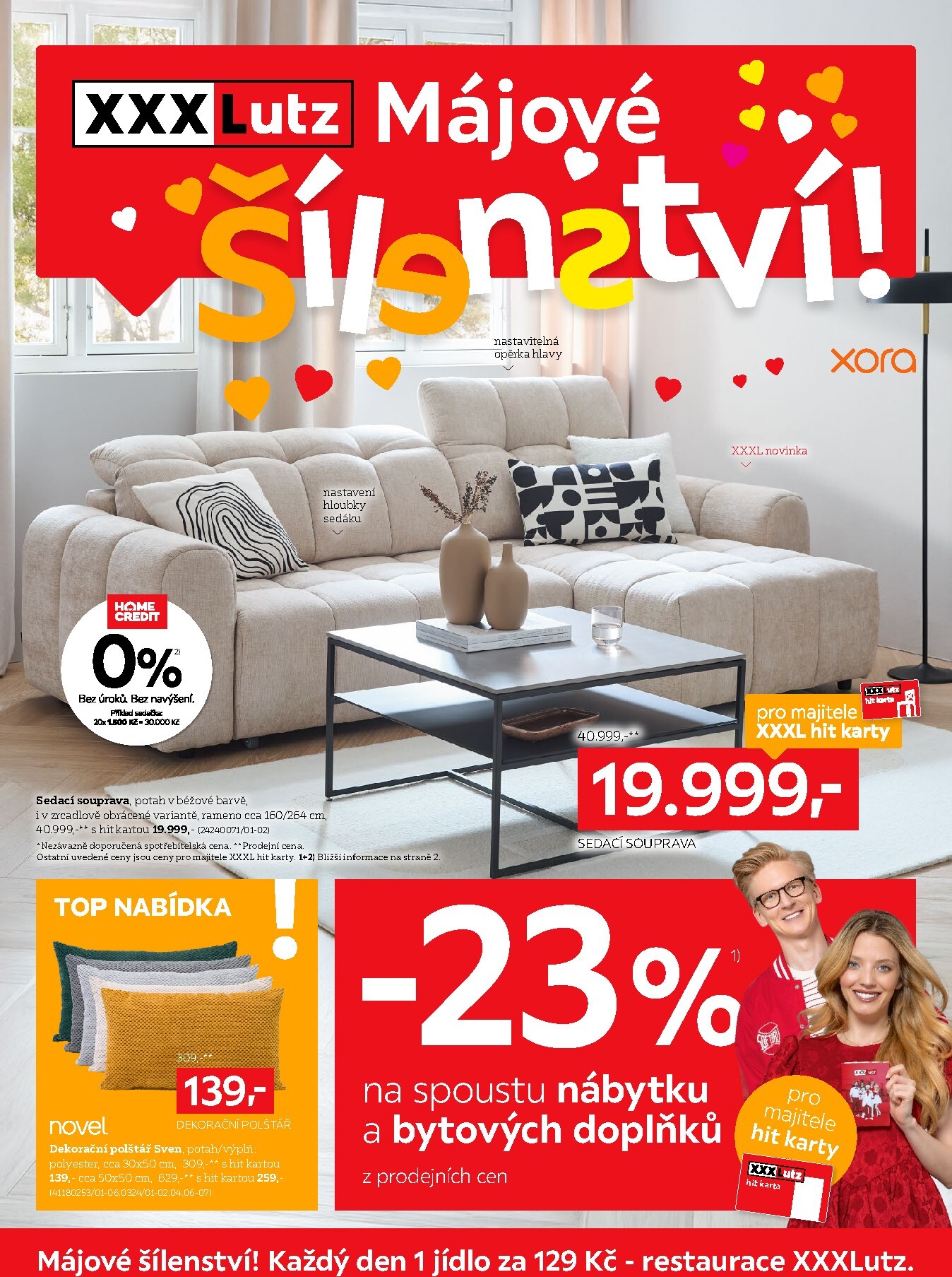 xxxlutz - Aktuální XXXLutz - Sleva 23 % na téměř vše leták platný od pondělí 04.05.2026 do neděle 17.05.2026