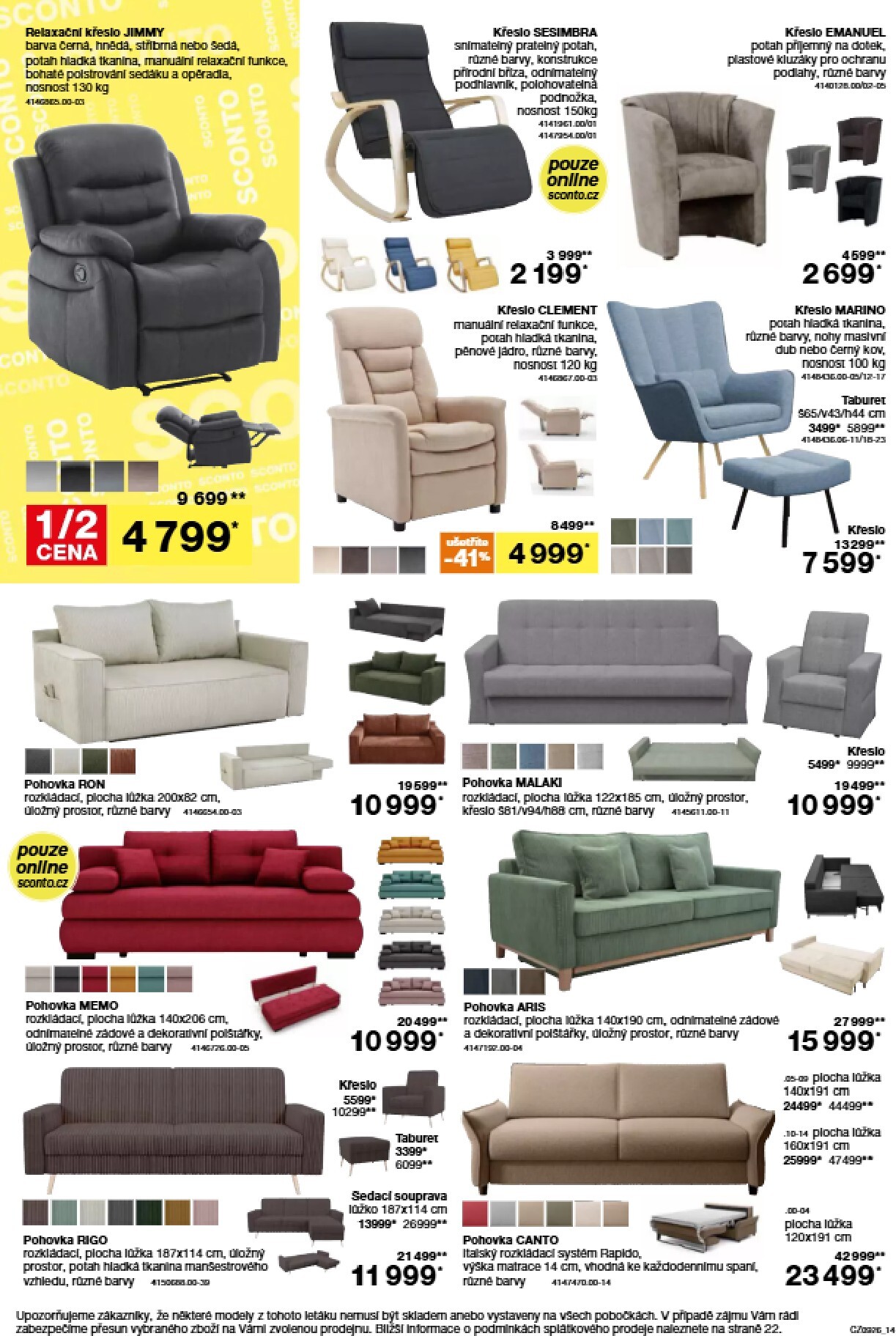sconto-nabytek - Aktuální SCONTO Nábytek leták platný od středy 15.07.2026 do úterý 04.08.2026 - page: 14