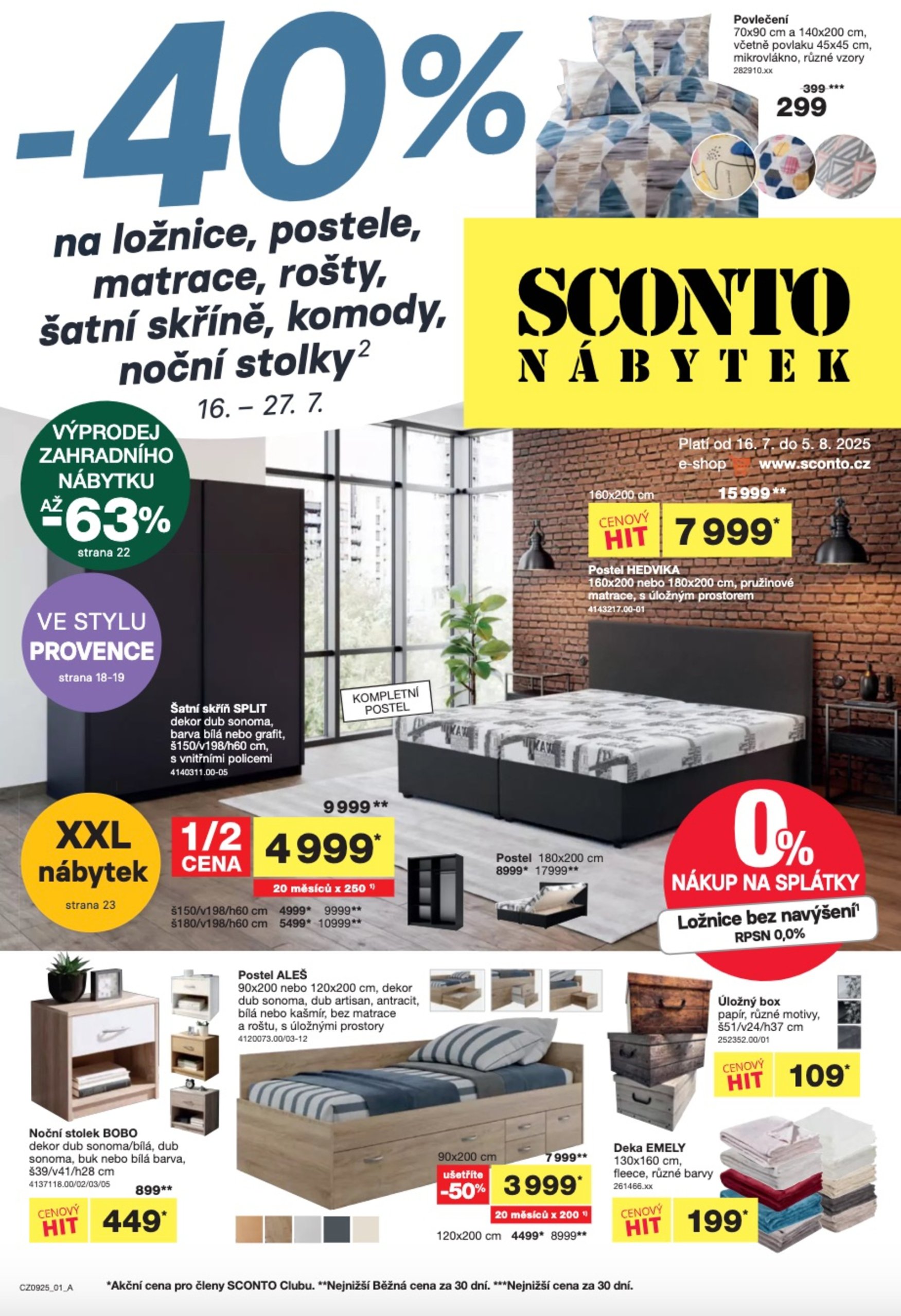 sconto-nabytek - Leták SCONTO Nábytek od 16.07. do 05.08.