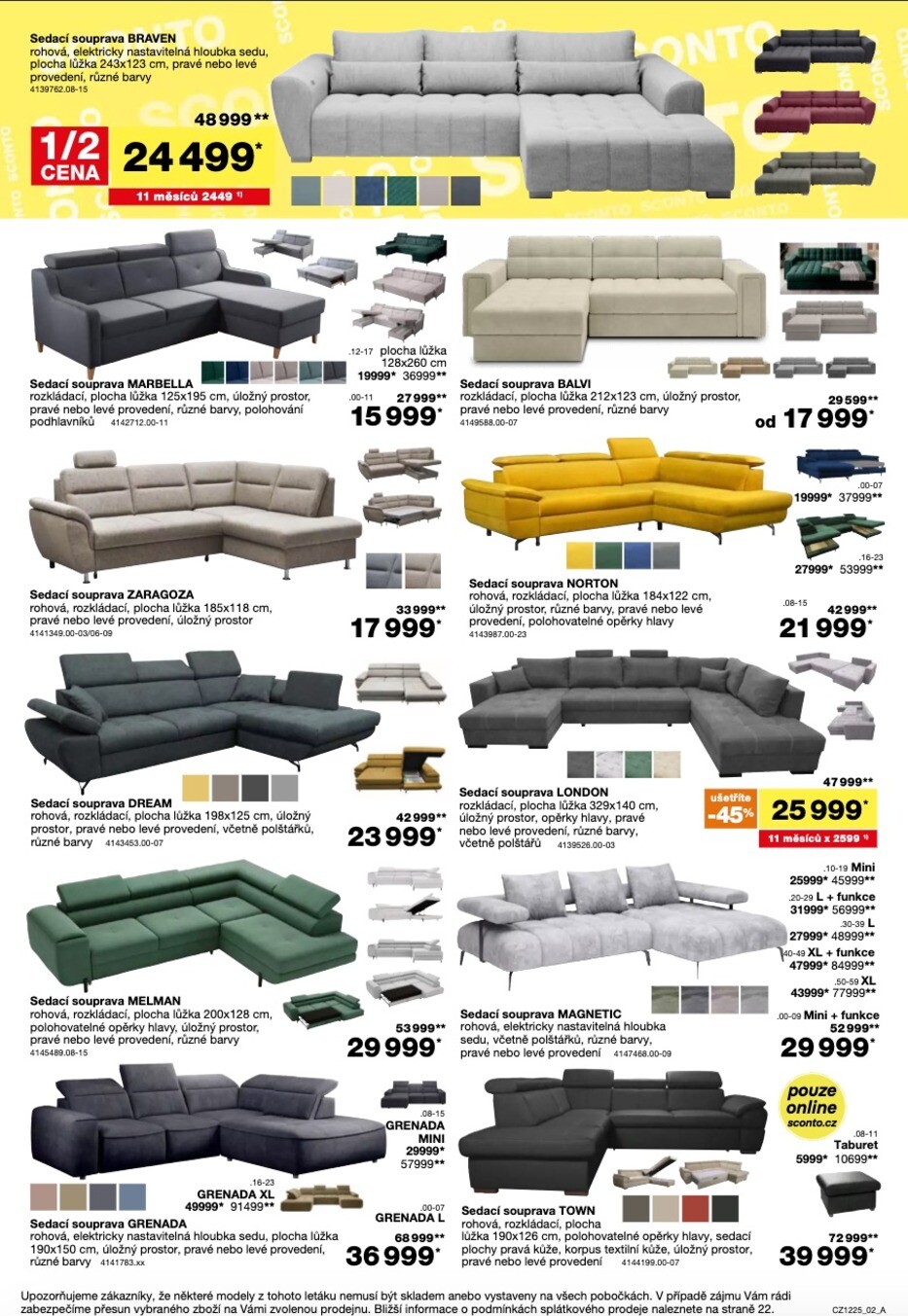 sconto-nabytek - Leták SCONTO Nábytek od 24.09. do 14.10. - page: 2