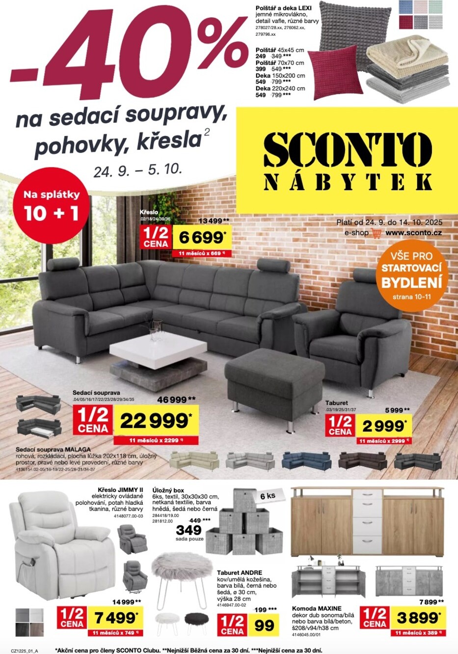 sconto-nabytek - Leták SCONTO Nábytek od 24.09. do 14.10.