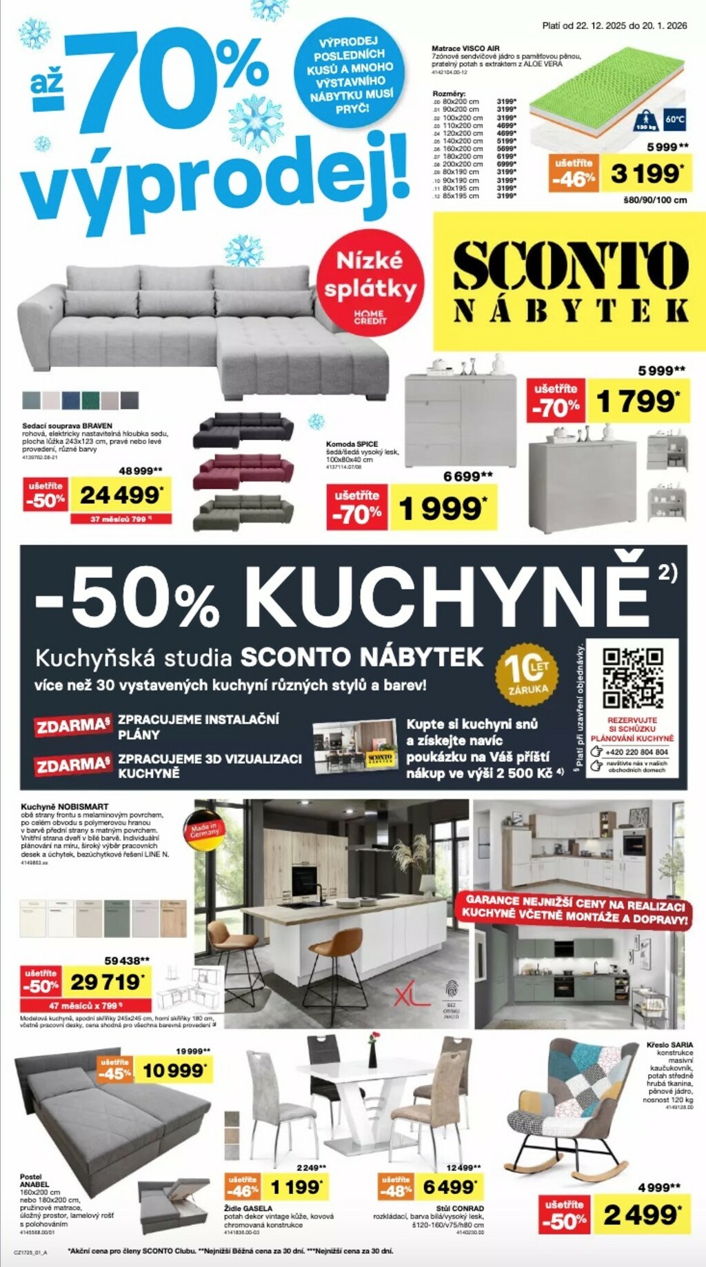 sconto-nabytek - Aktuální leták SCONTO Nábytek od 22.12. do 20.01.