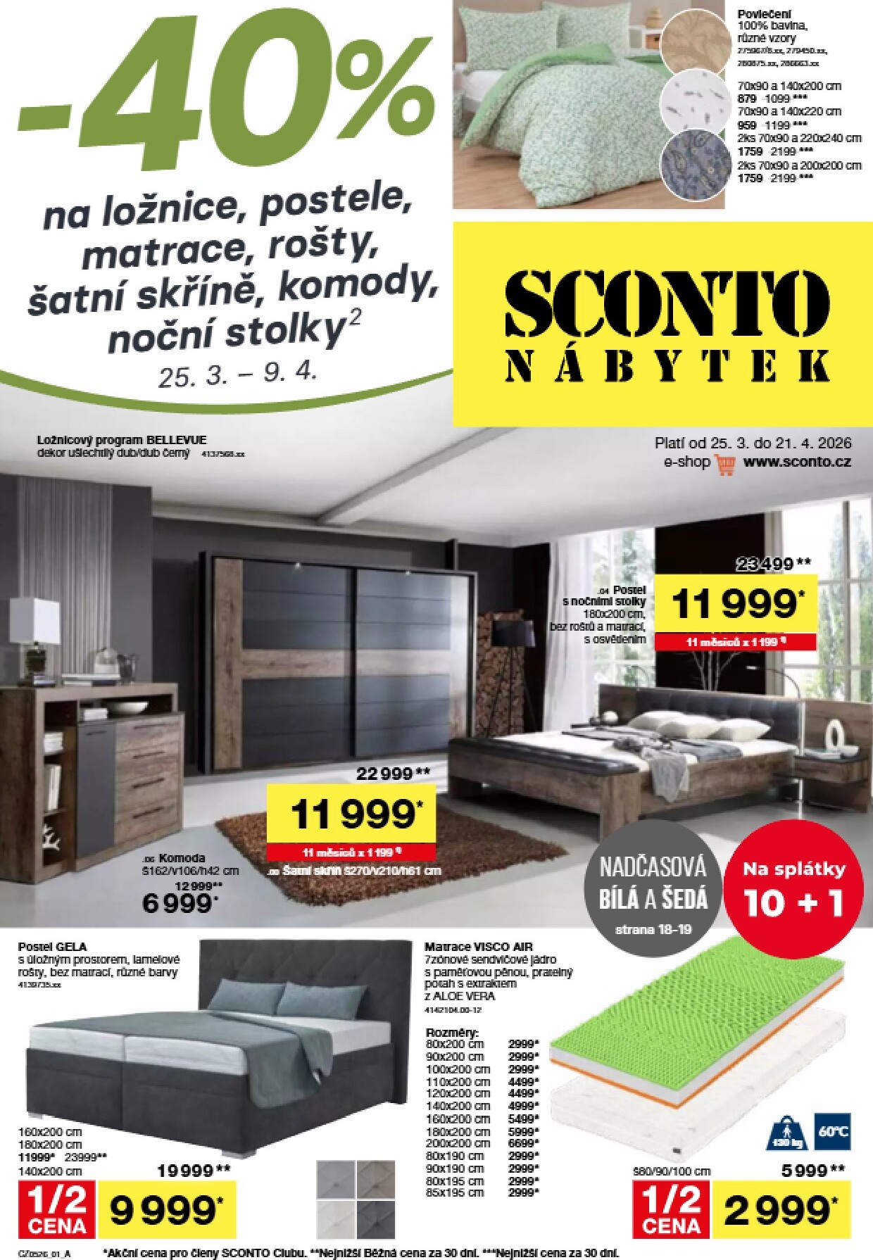 sconto-nabytek - SCONTO Nábytek leták platný od středy 25.03.2026 do úterý 21.04.2026 - page: 1