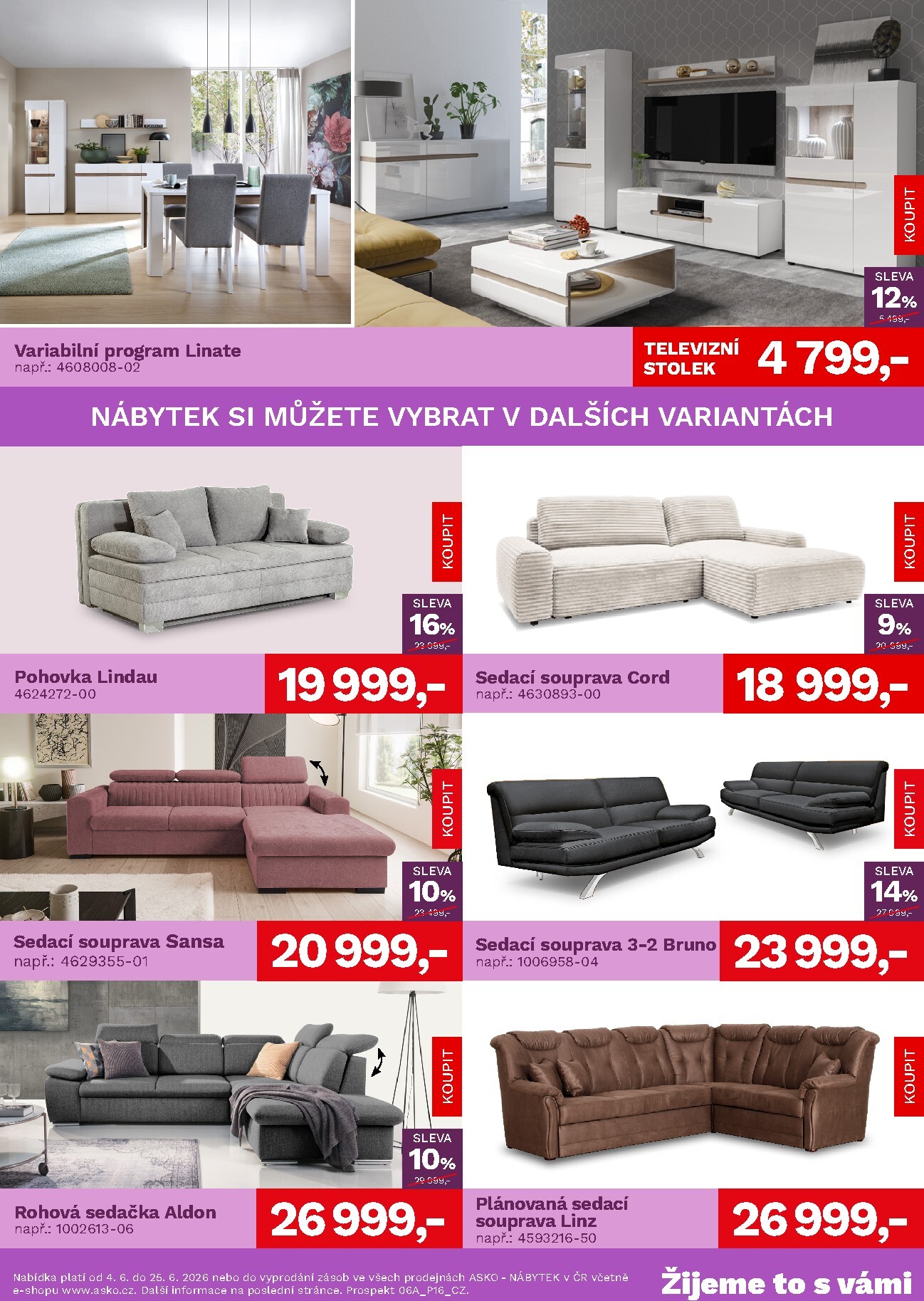 asko-nabytek - Aktuální ASKO NÁBYTEK leták platný od čtvrtka 04.06.2026 do čtvrtka 25.06.2026 - page: 2