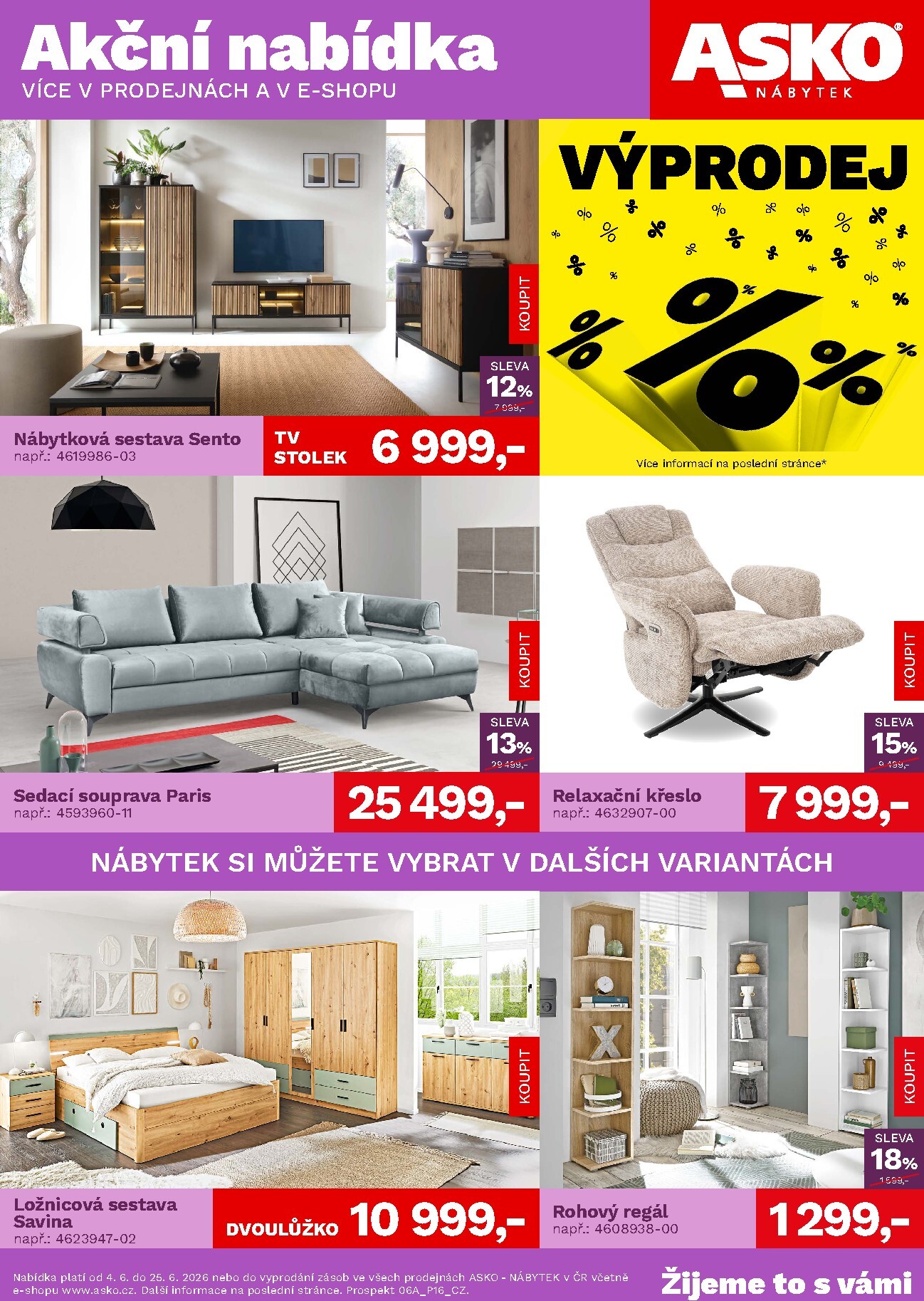 asko-nabytek - Aktuální ASKO NÁBYTEK leták platný od čtvrtka 04.06.2026 do čtvrtka 25.06.2026 - page: 1
