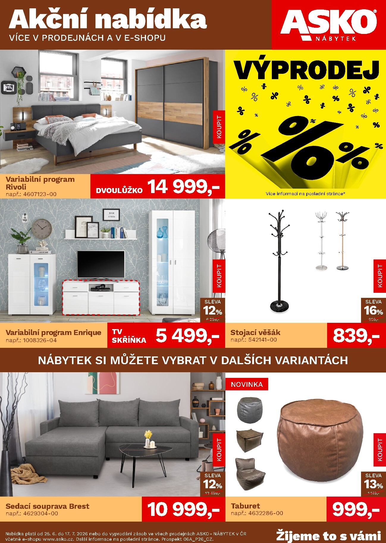 asko-nabytek - Aktuální ASKO NÁBYTEK leták platný od čtvrtka 25.06.2026 do středy 15.07.2026