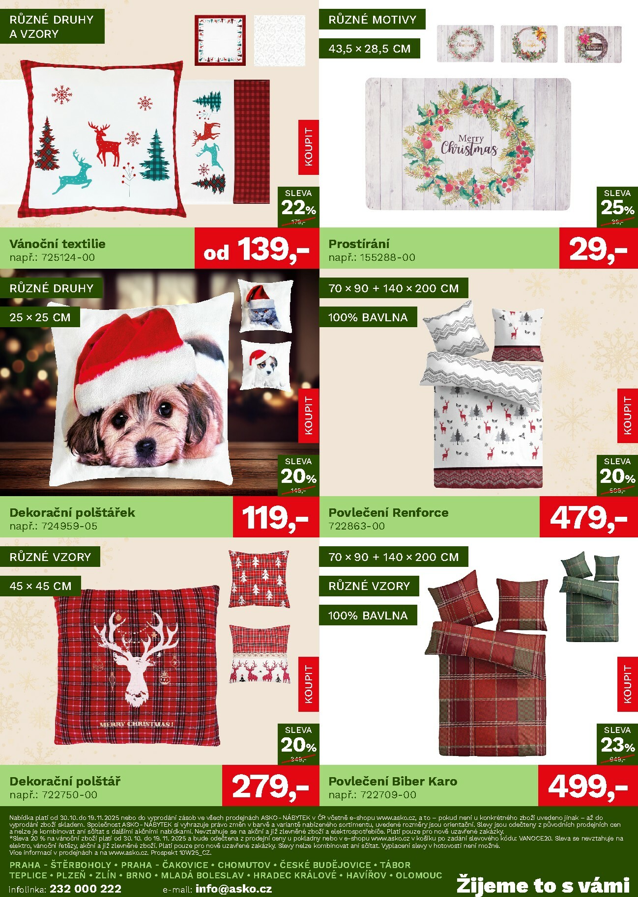 asko-nabytek - Aktuální leták ASKO NÁBYTEK - Vánoční leták od 30.10. do 19.11. - page: 4