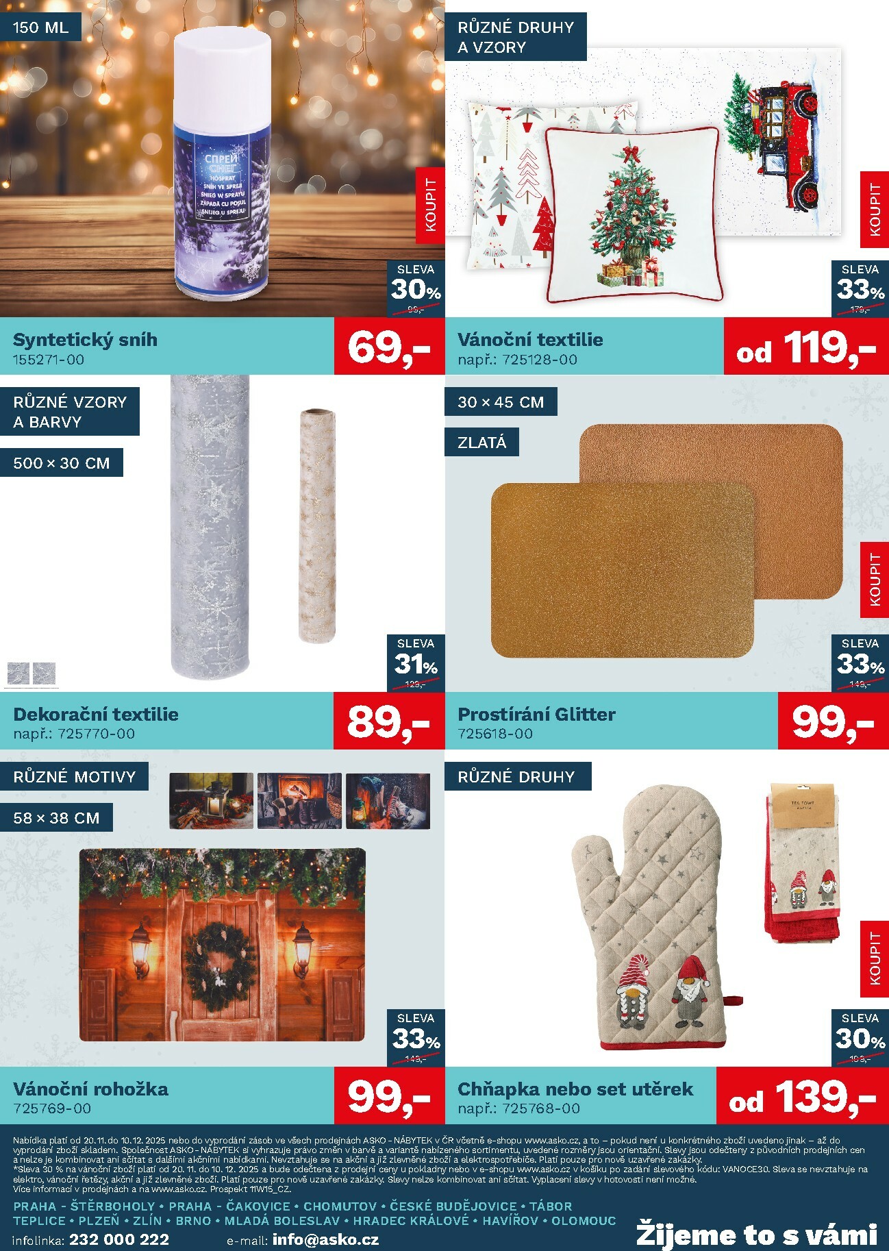 asko-nabytek - Aktuální leták ASKO NÁBYTEK - Vánoční leták od 20.11. do 10.12. - page: 4